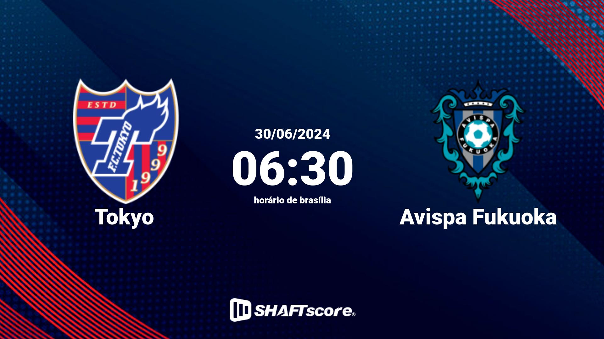 Estatísticas do jogo Tokyo vs Avispa Fukuoka 30.06 06:30