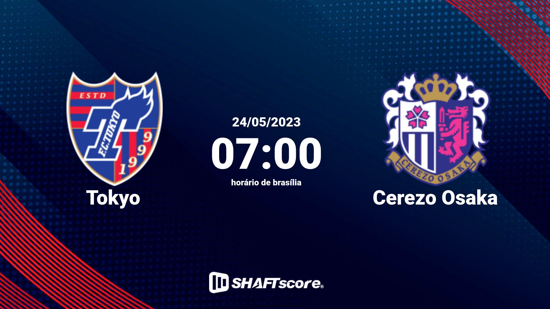 Estatísticas do jogo Tokyo vs Cerezo Osaka 24.05 07:00