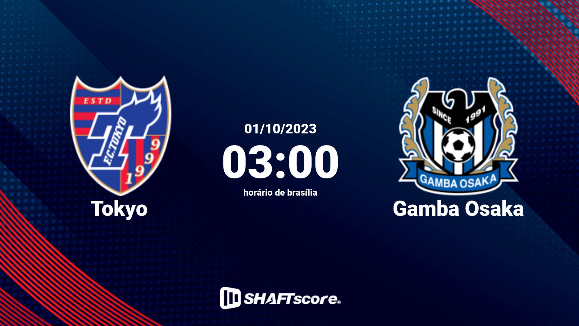 Estatísticas do jogo Tokyo vs Gamba Osaka 01.10 03:00