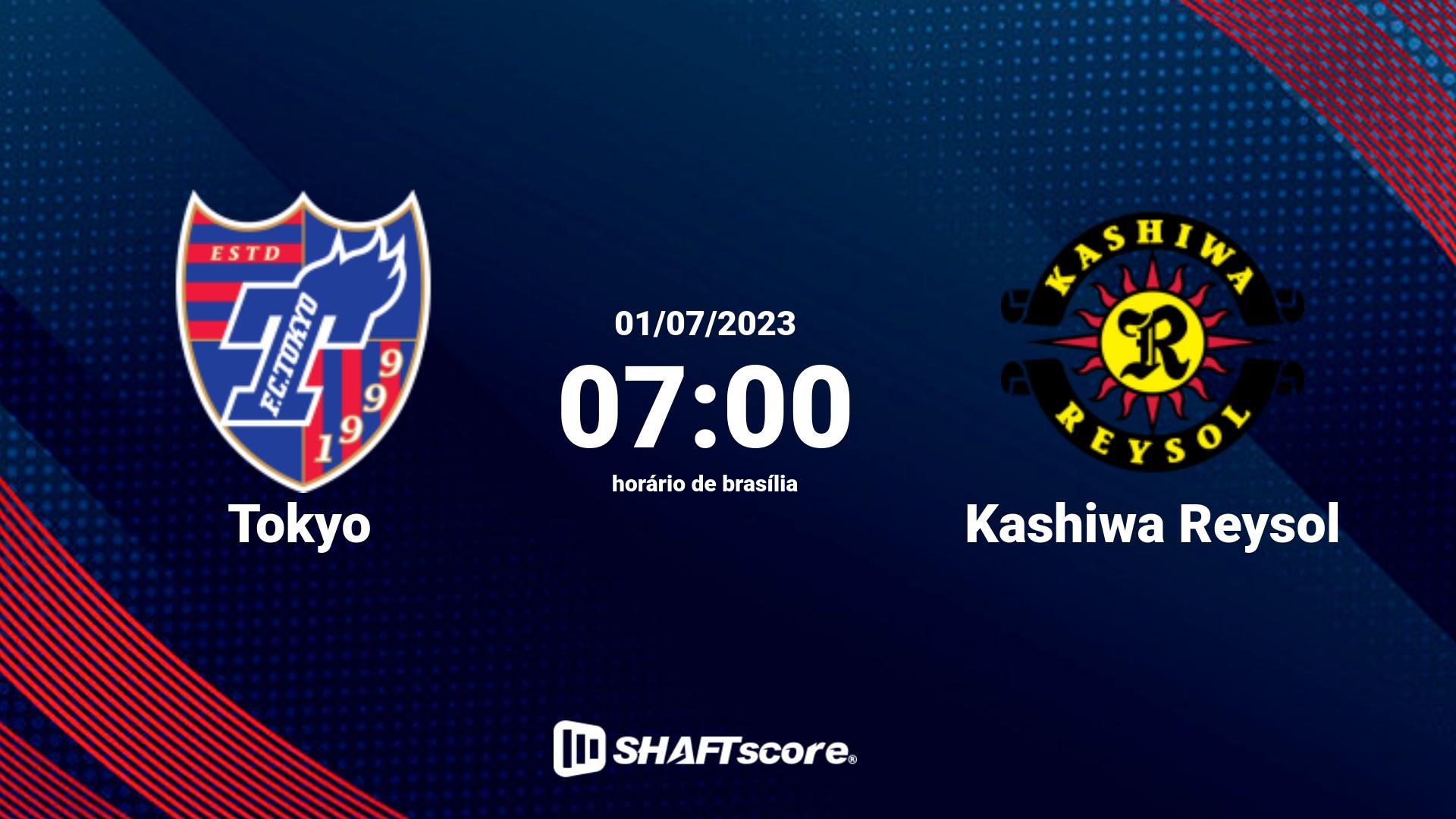 Estatísticas do jogo Tokyo vs Kashiwa Reysol 01.07 07:00