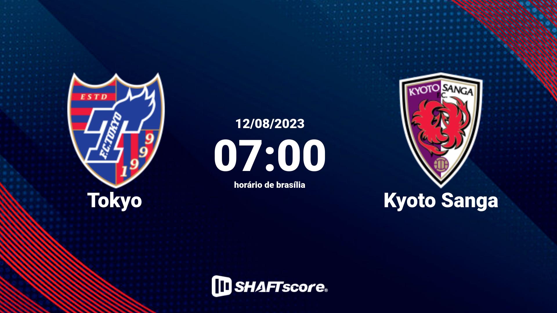 Estatísticas do jogo Tokyo vs Kyoto Sanga 12.08 07:00