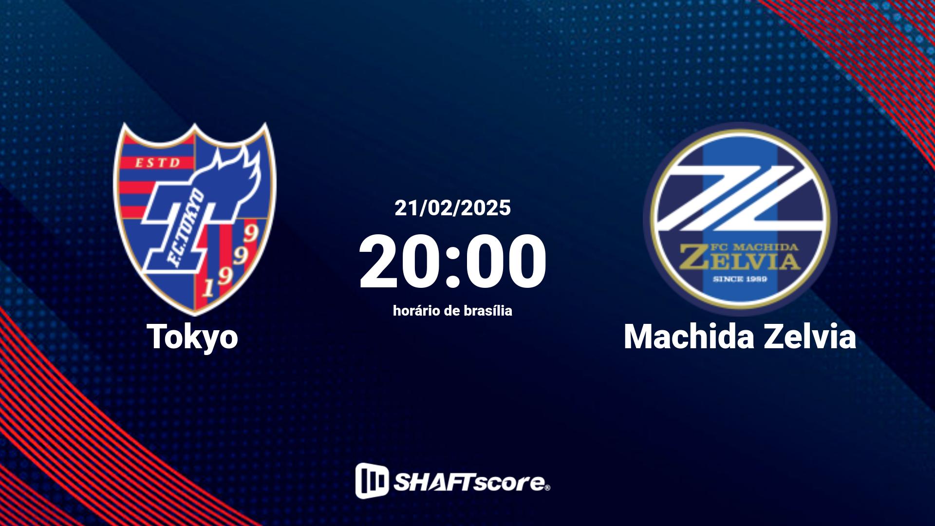 Estatísticas do jogo Tokyo vs Machida Zelvia 21.02 20:00