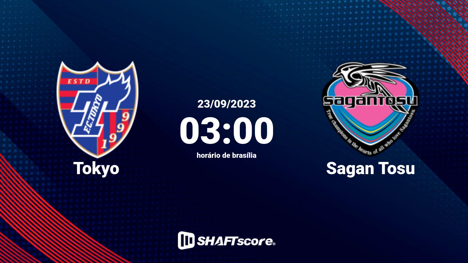 Estatísticas do jogo Tokyo vs Sagan Tosu 23.09 03:00