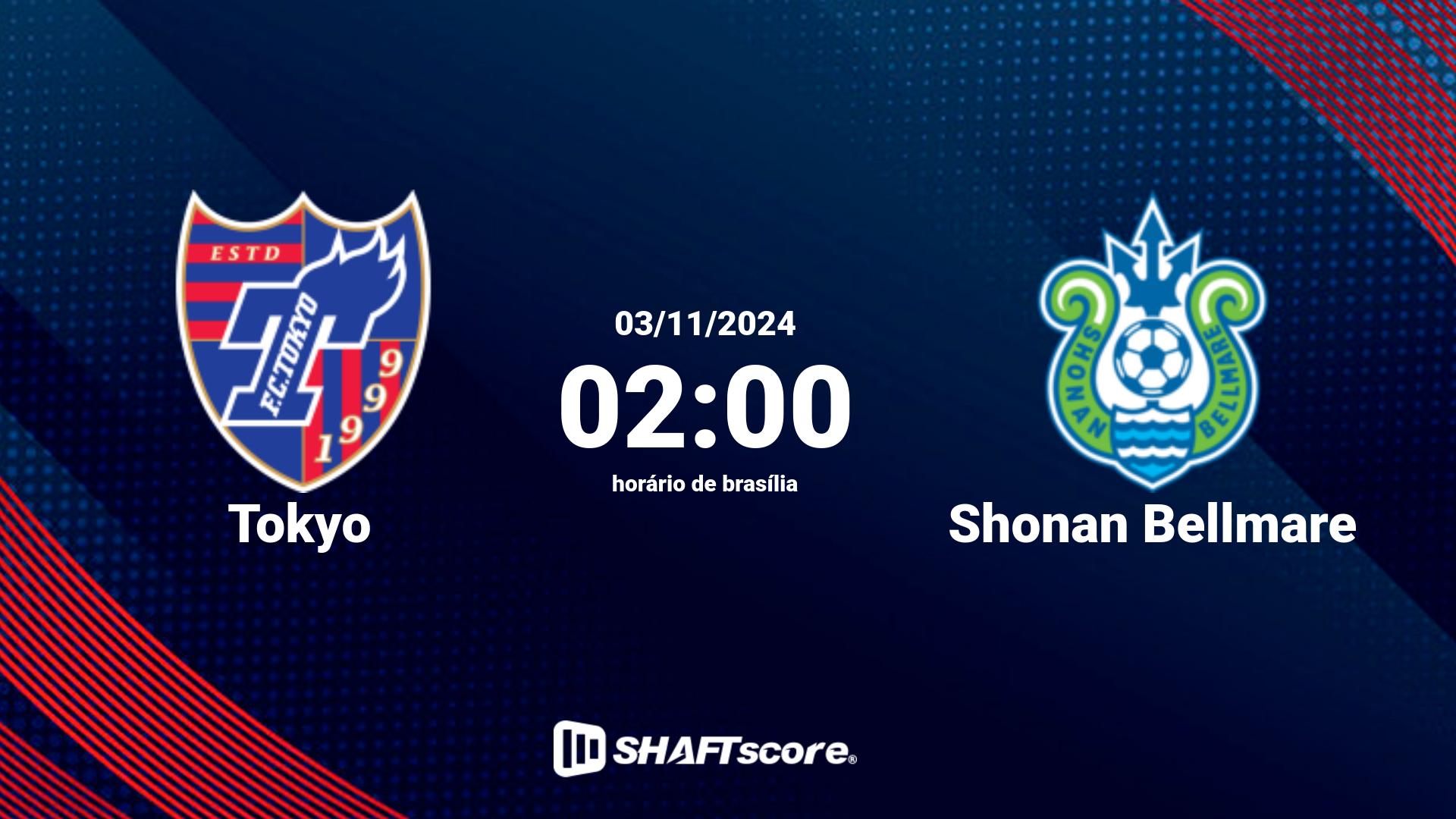 Estatísticas do jogo Tokyo vs Shonan Bellmare 03.11 02:00