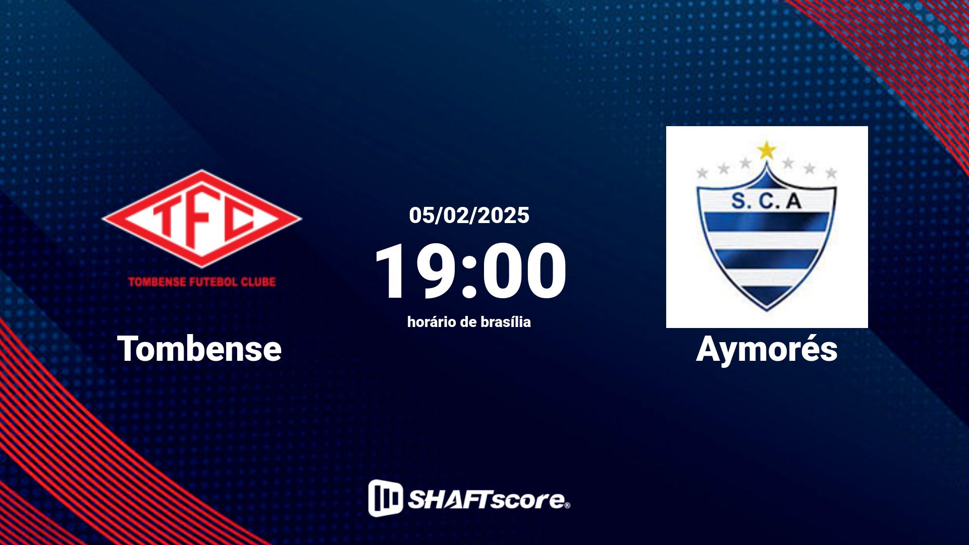 Estatísticas do jogo Tombense vs Aymorés 05.02 19:00