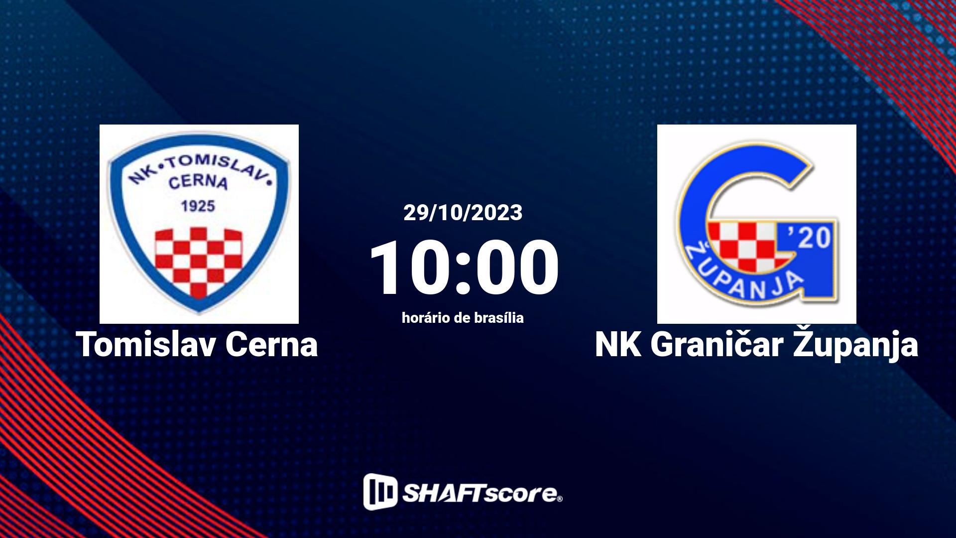 Estatísticas do jogo Tomislav Cerna vs NK Graničar Županja 29.10 10:00