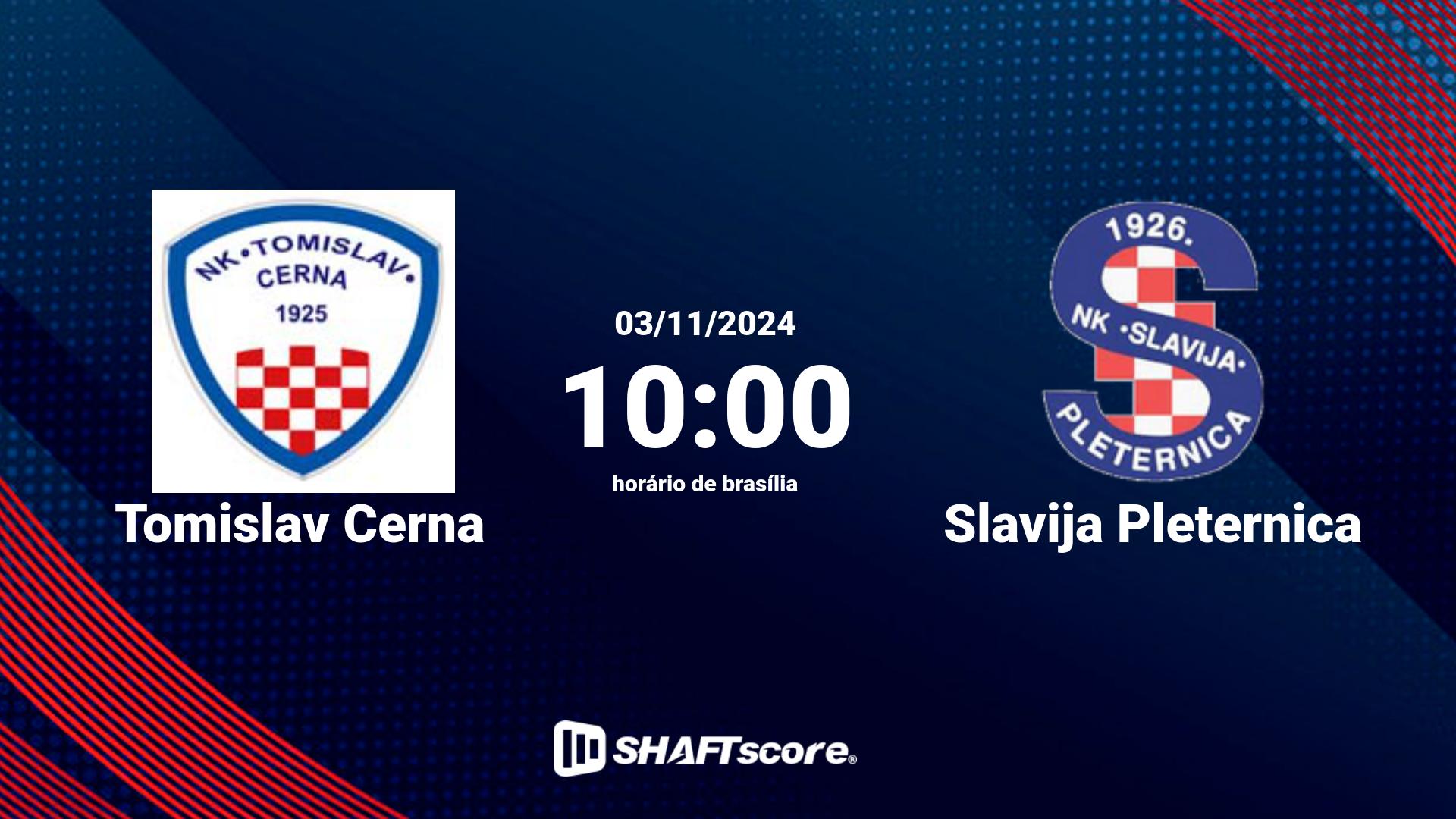 Estatísticas do jogo Tomislav Cerna vs Slavija Pleternica 03.11 10:00