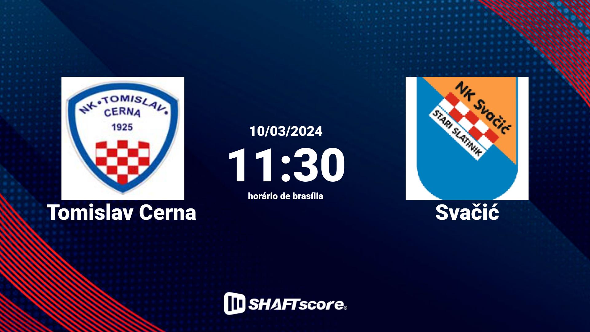 Estatísticas do jogo Tomislav Cerna vs Svačić 10.03 11:30