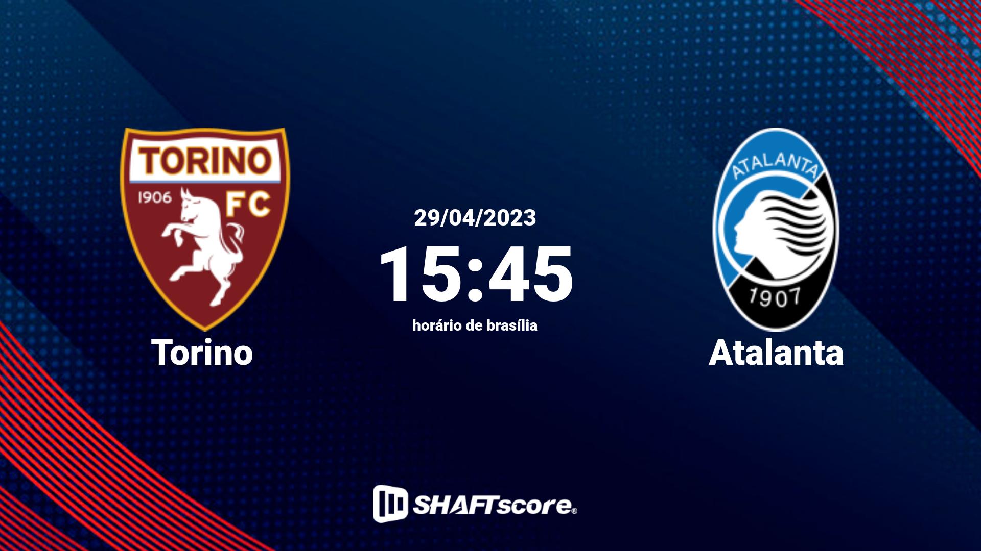 Estatísticas do jogo Torino vs Atalanta 29.04 15:45