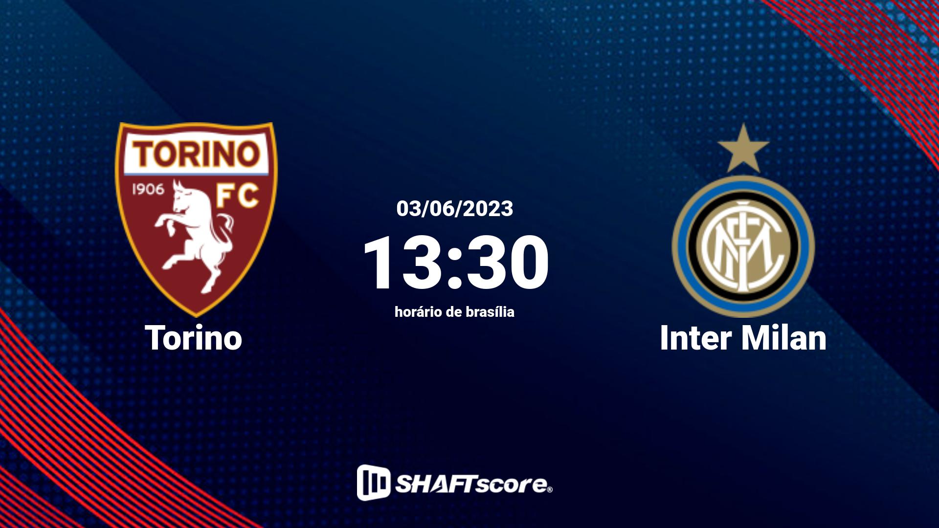 Estatísticas do jogo Torino vs Inter Milan 03.06 13:30