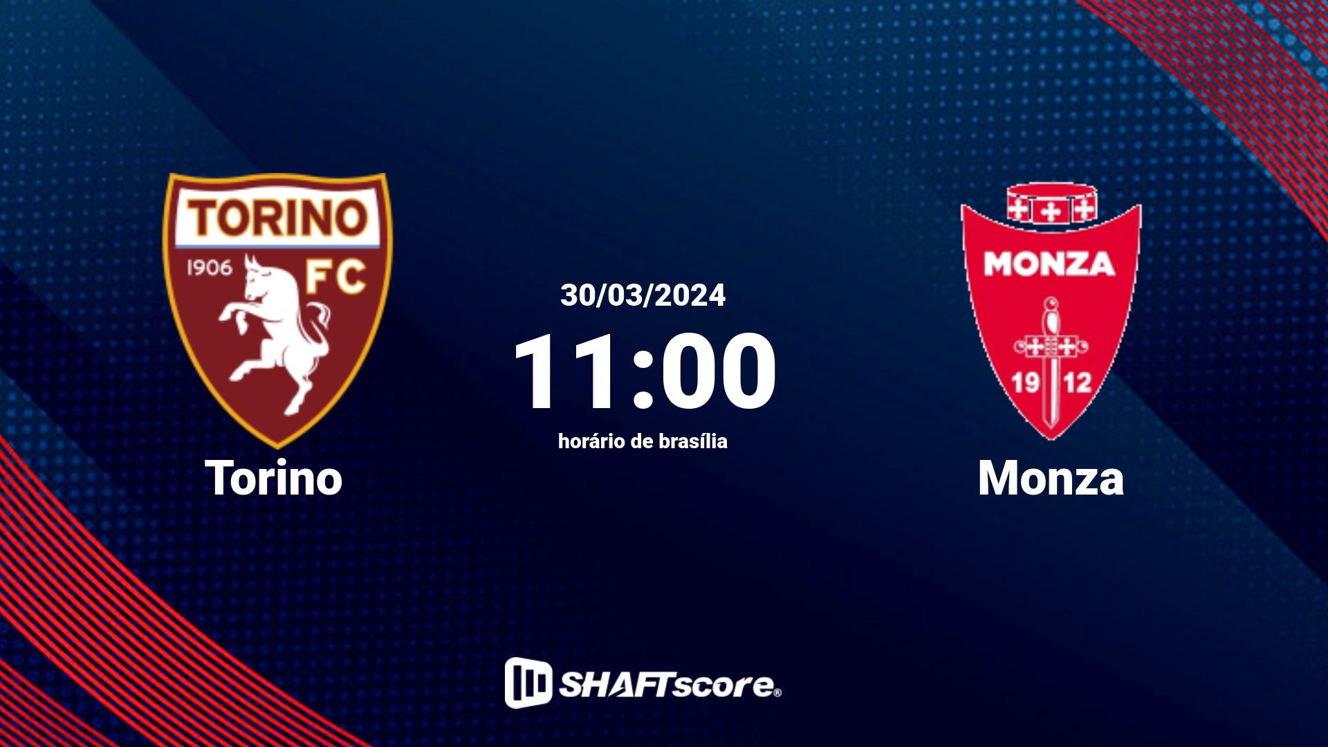 Estatísticas do jogo Torino vs Monza 30.03 11:00