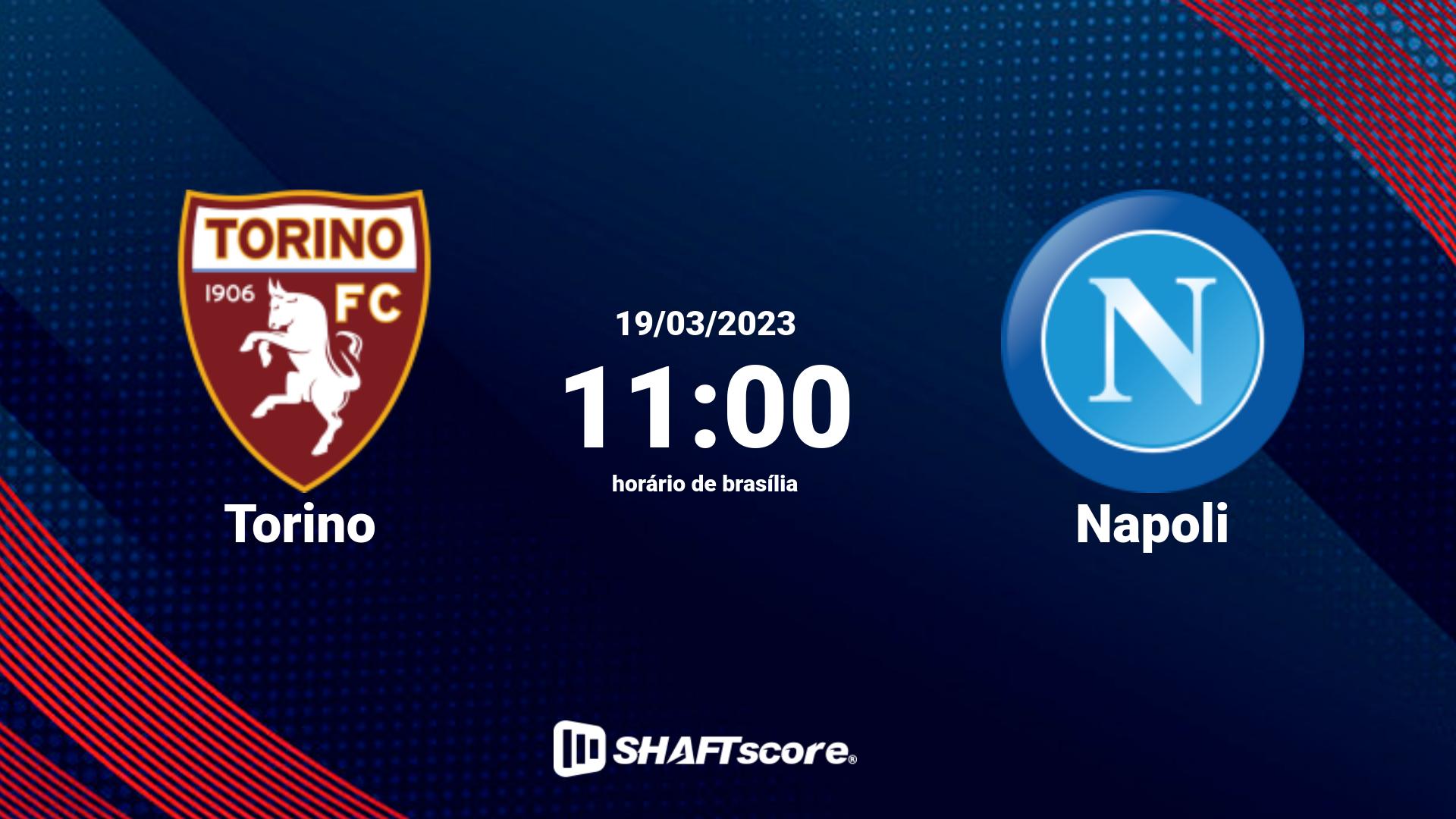 Estatísticas do jogo Torino vs Napoli 19.03 11:00