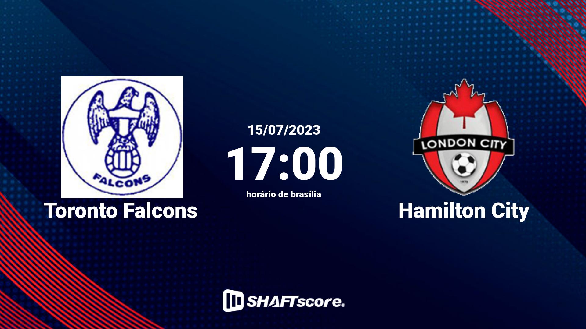 Estatísticas do jogo Toronto Falcons vs Hamilton City 15.07 17:00