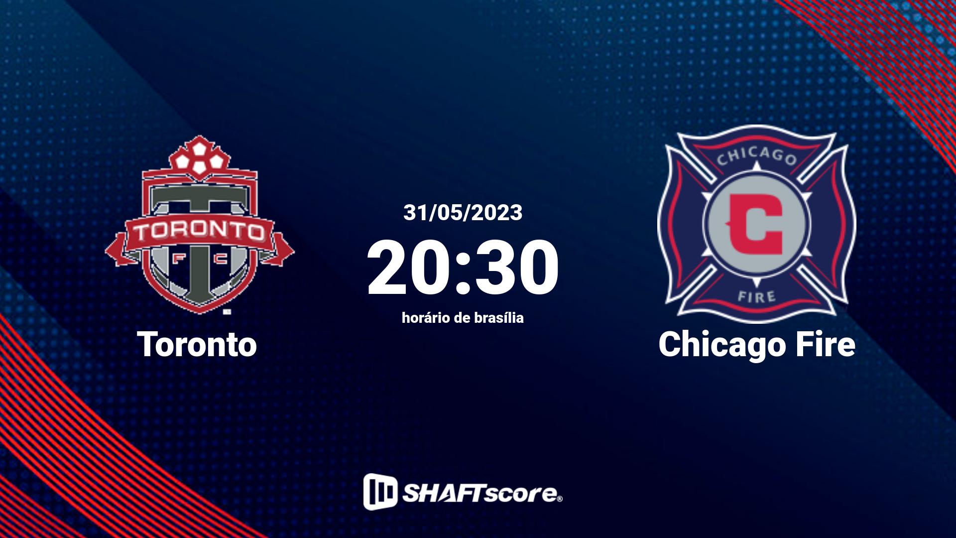 Estatísticas do jogo Toronto vs Chicago Fire 31.05 20:30