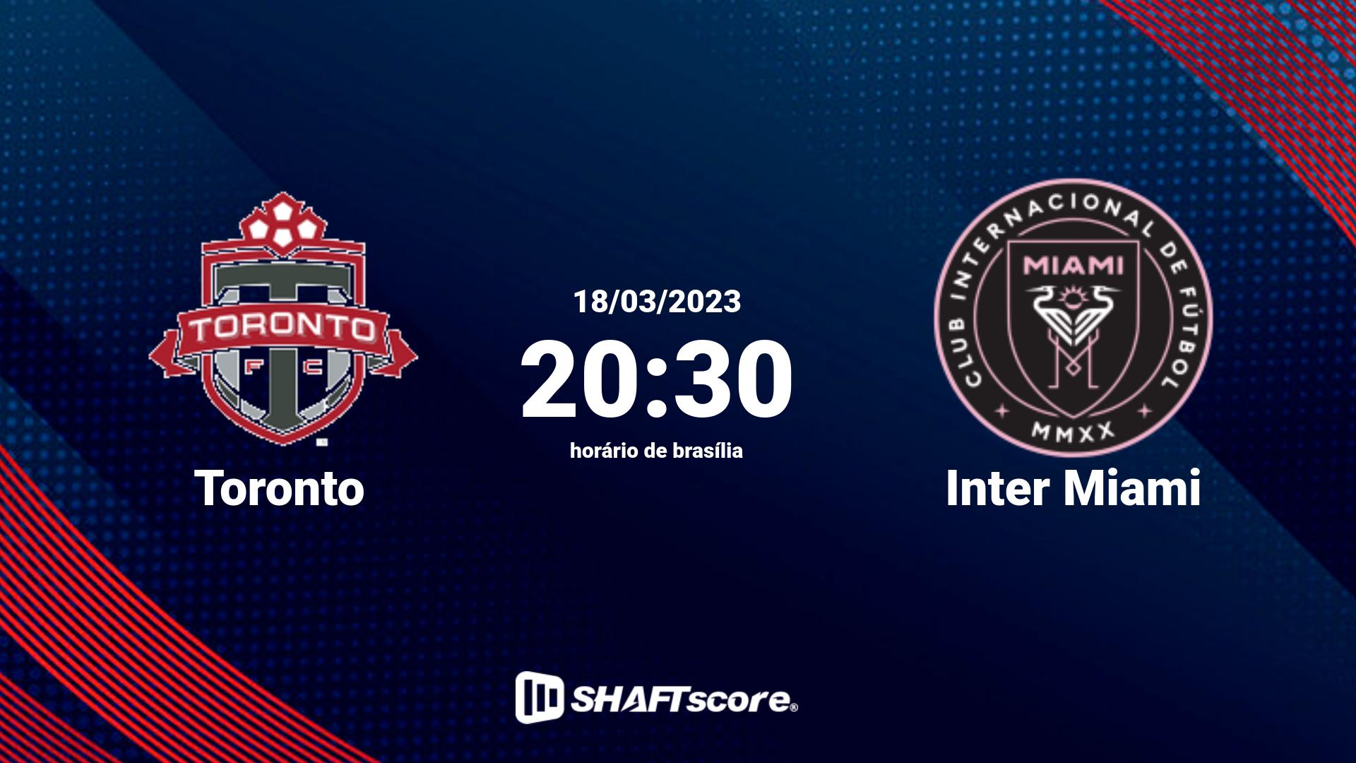 Estatísticas do jogo Toronto vs Inter Miami 18.03 20:30