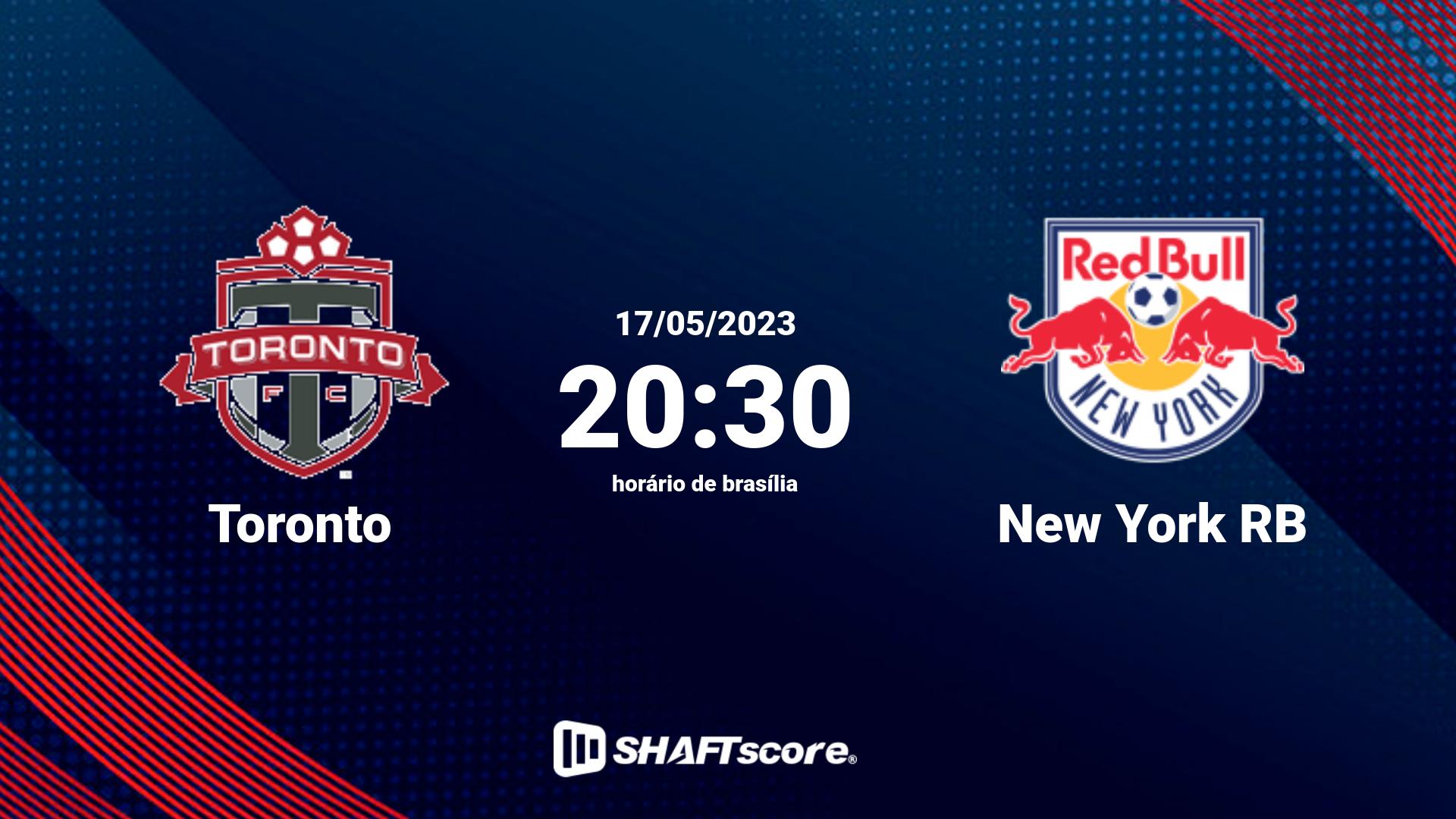 Estatísticas do jogo Toronto vs New York RB 17.05 20:30