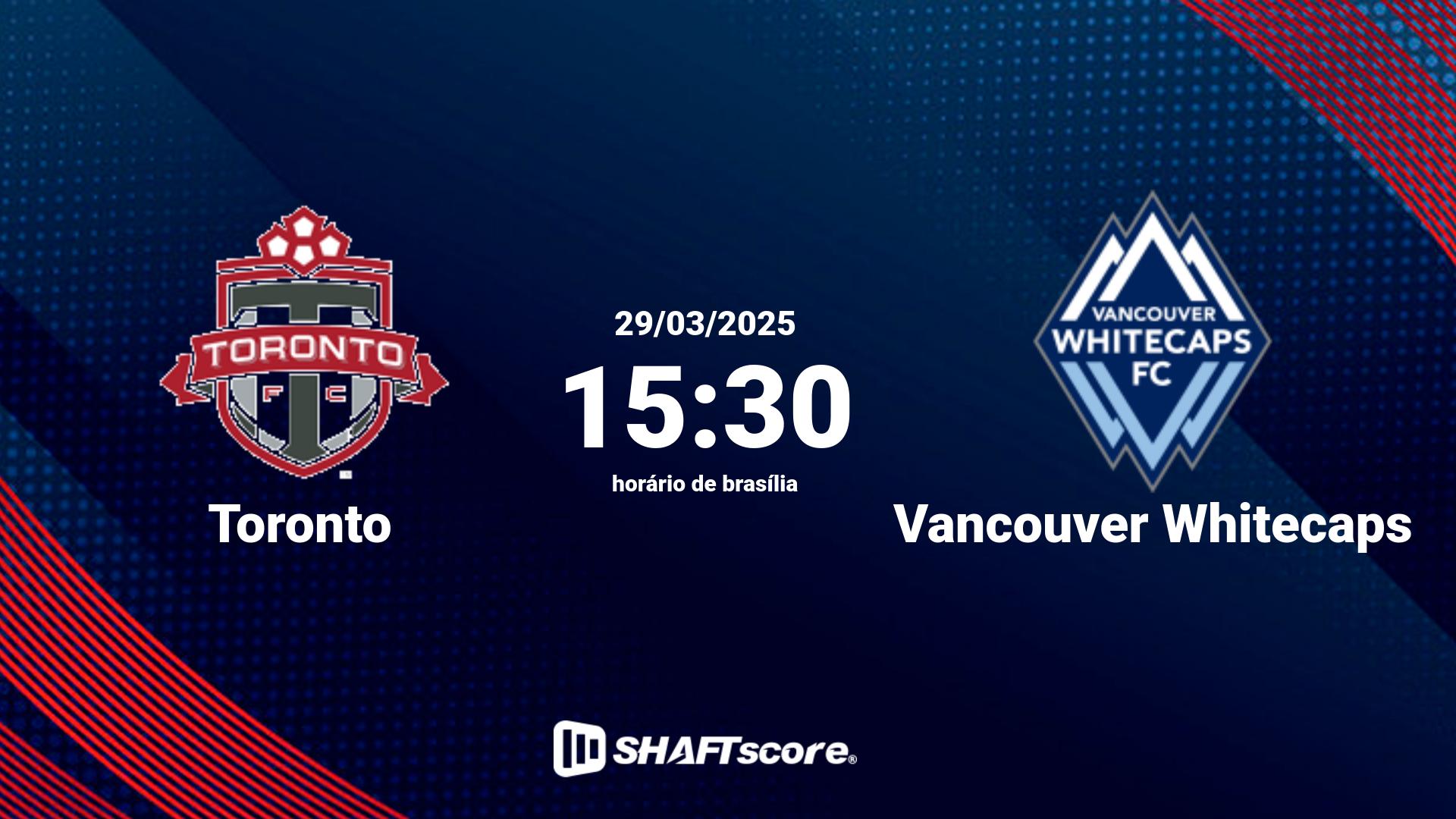 Estatísticas do jogo Toronto vs Vancouver Whitecaps 29.03 15:30