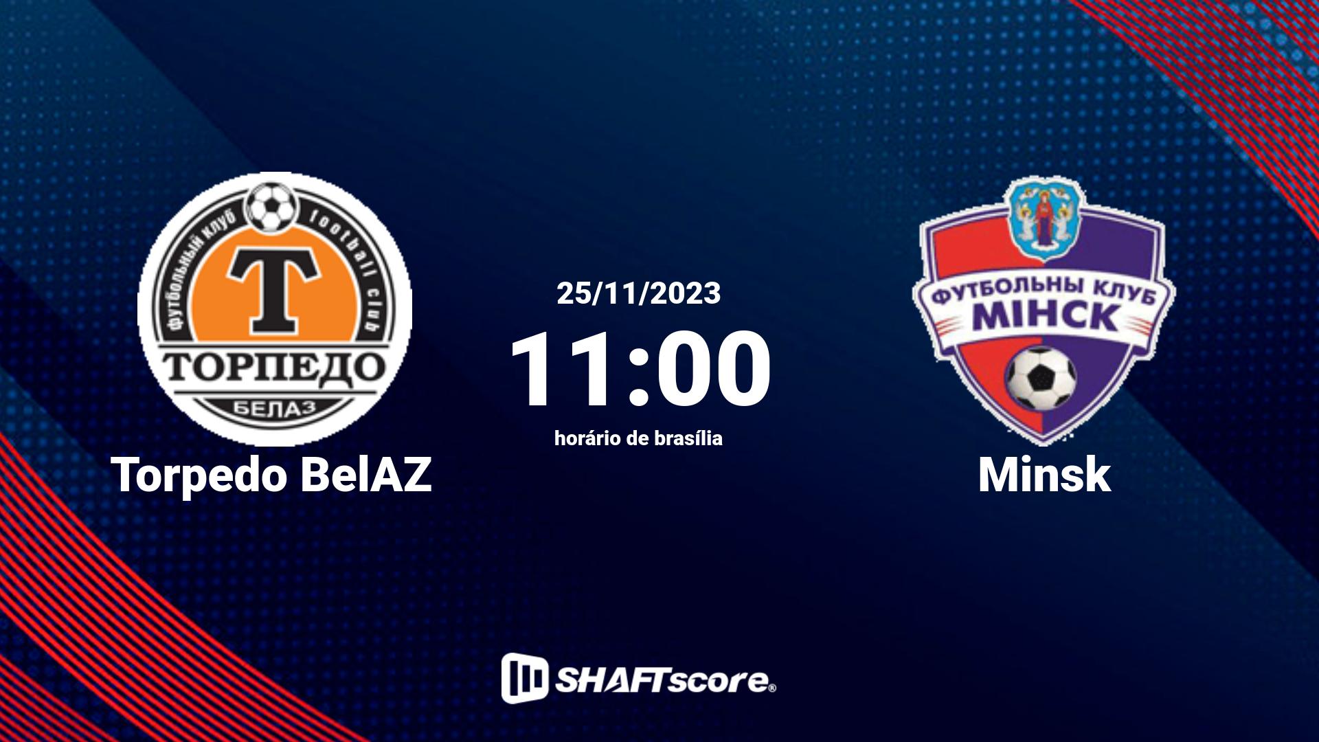 Estatísticas do jogo Torpedo BelAZ vs Minsk 25.11 11:00