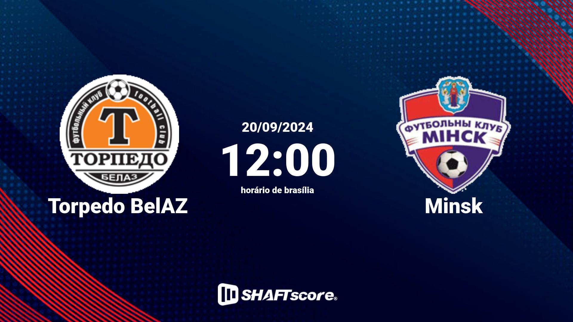 Estatísticas do jogo Torpedo BelAZ vs Minsk 20.09 12:00