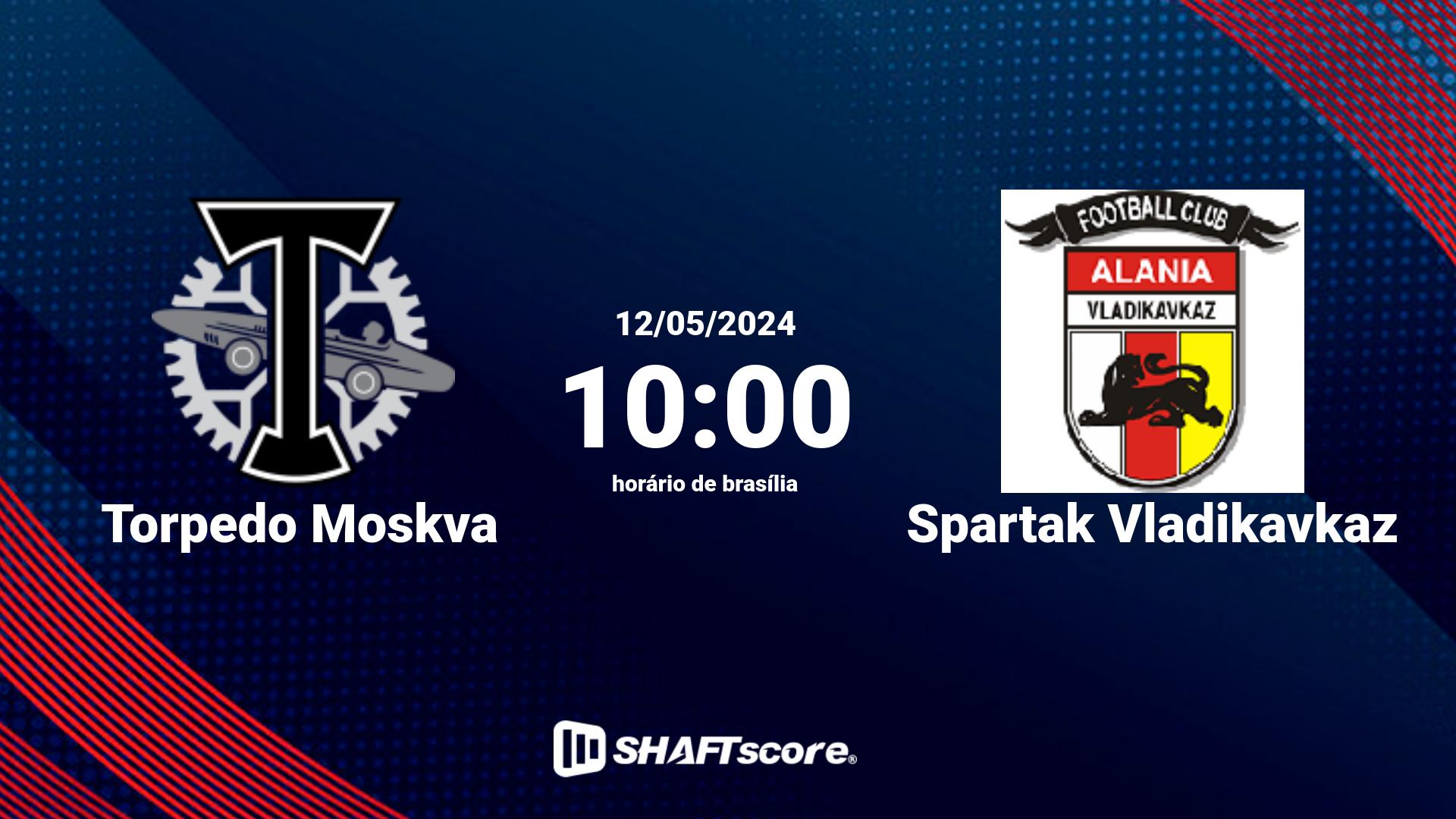 Estatísticas do jogo Torpedo Moskva vs Spartak Vladikavkaz 12.05 10:00