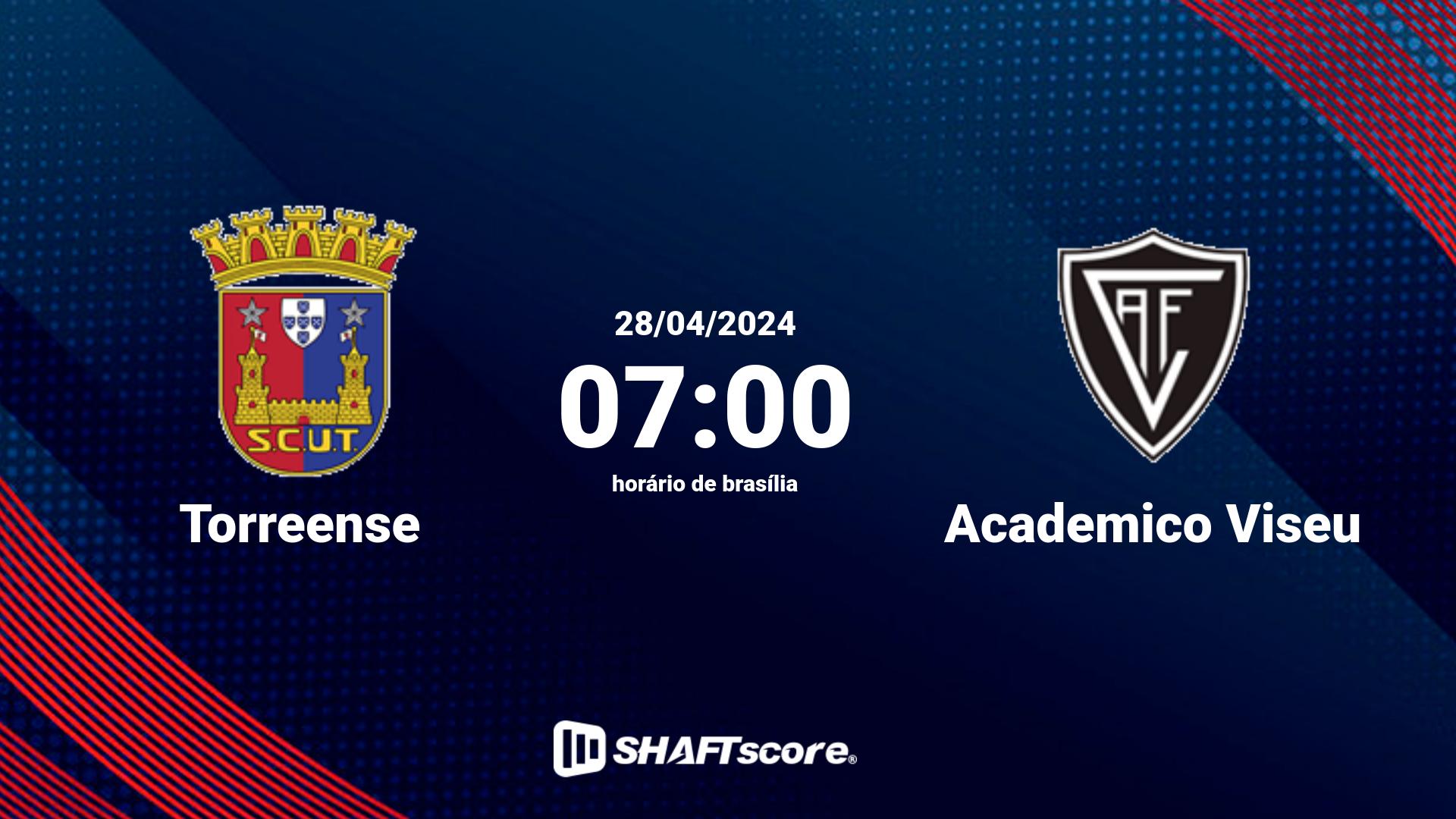 Estatísticas do jogo Torreense vs Academico Viseu 28.04 07:00