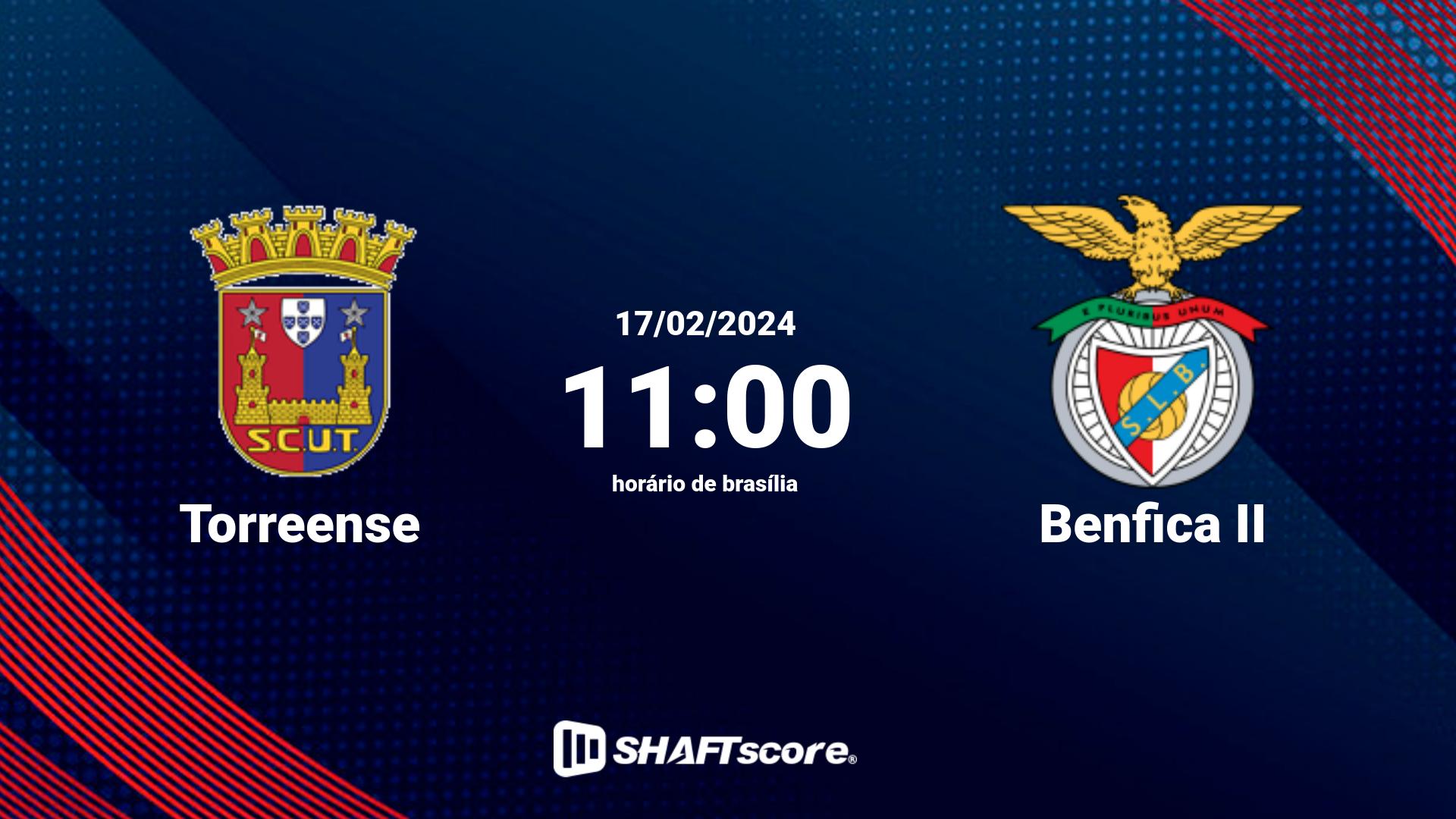 Estatísticas do jogo Torreense vs Benfica II 17.02 11:00