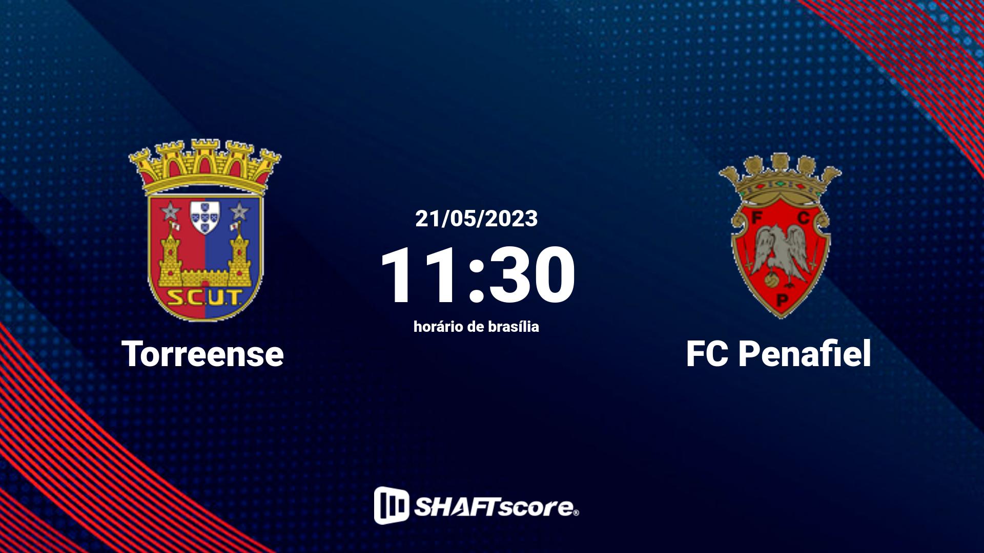 Estatísticas do jogo Torreense vs FC Penafiel 21.05 11:30