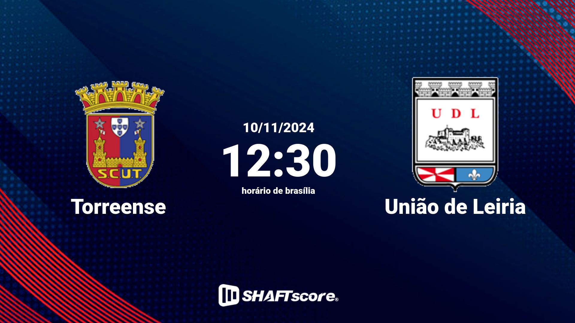 Estatísticas do jogo Torreense vs União de Leiria 10.11 12:30