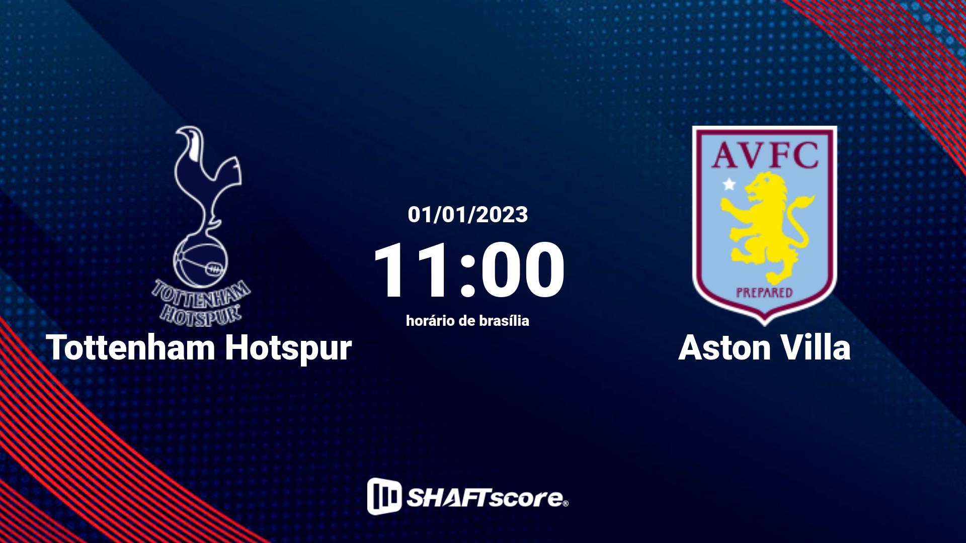 Estatísticas do jogo Tottenham Hotspur vs Aston Villa 01.01 11:00