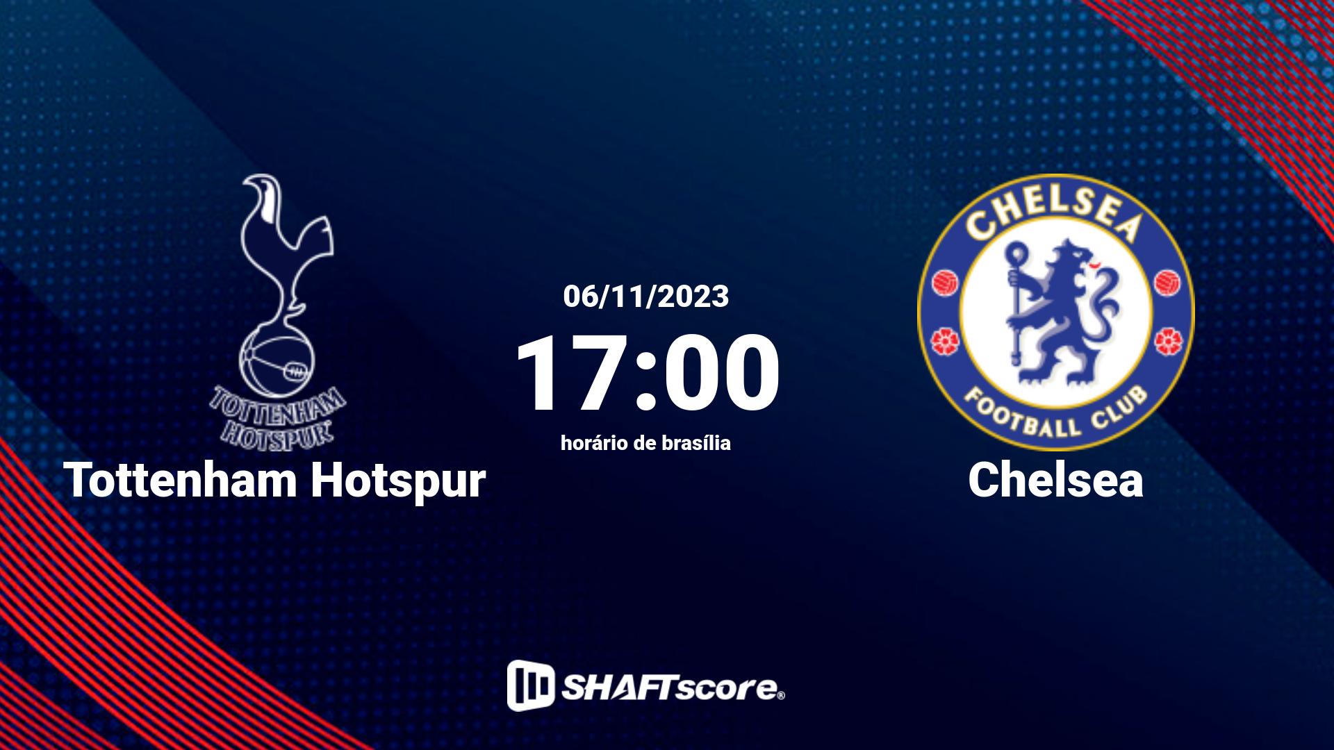 Estatísticas do jogo Tottenham Hotspur vs Chelsea 06.11 17:00