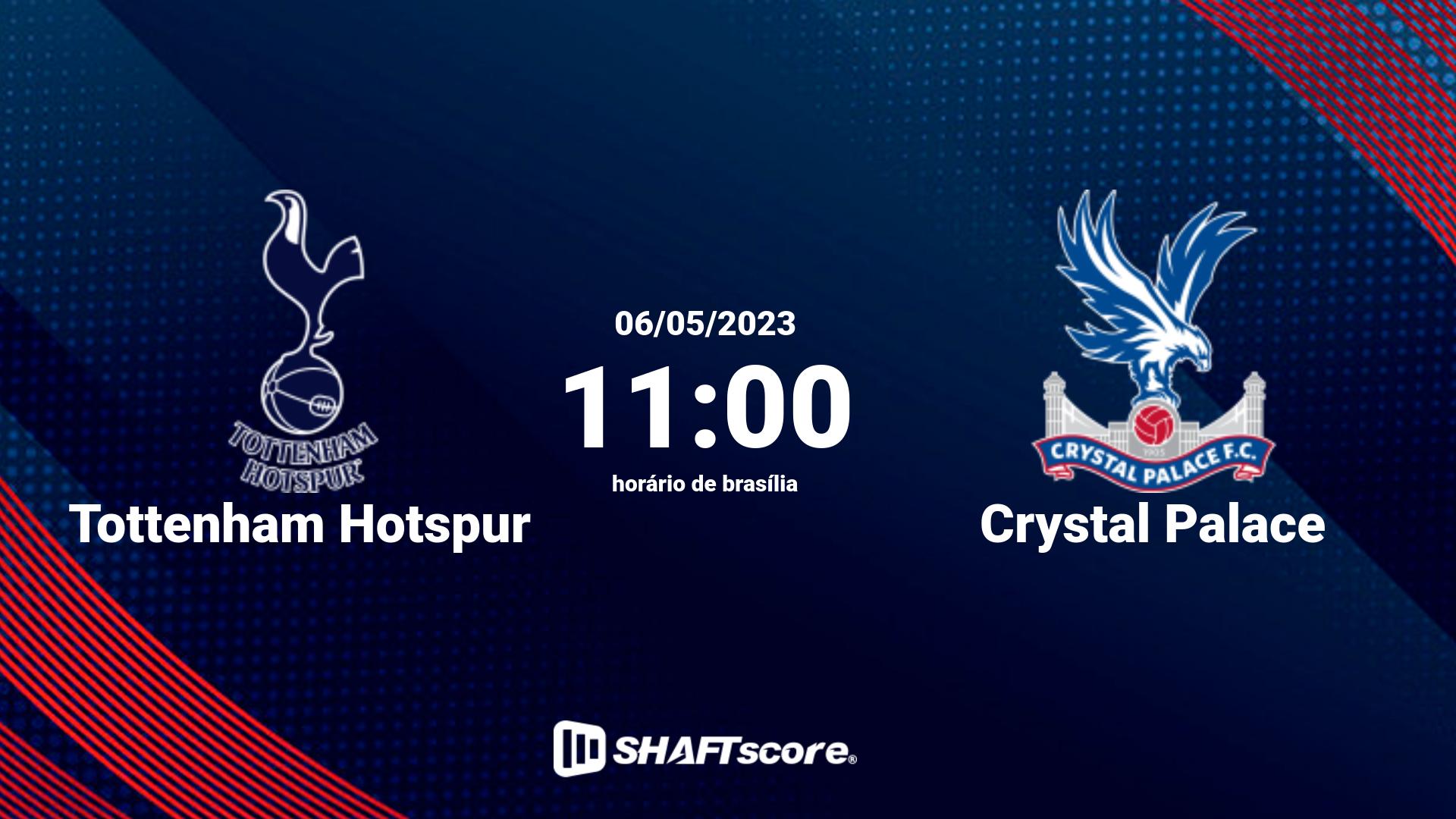 Estatísticas do jogo Tottenham Hotspur vs Crystal Palace 06.05 11:00