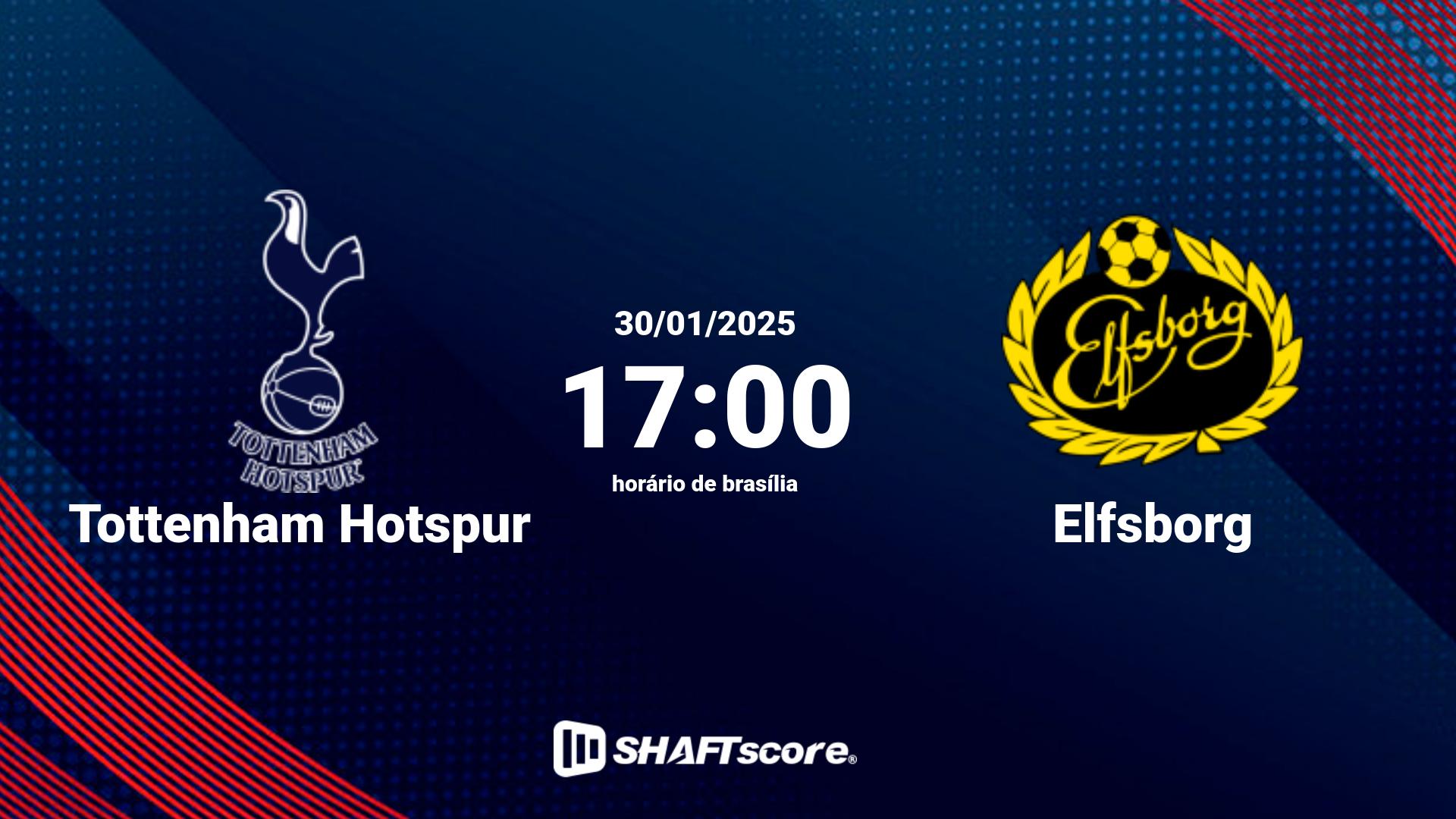 Estatísticas do jogo Tottenham Hotspur vs Elfsborg 30.01 17:00