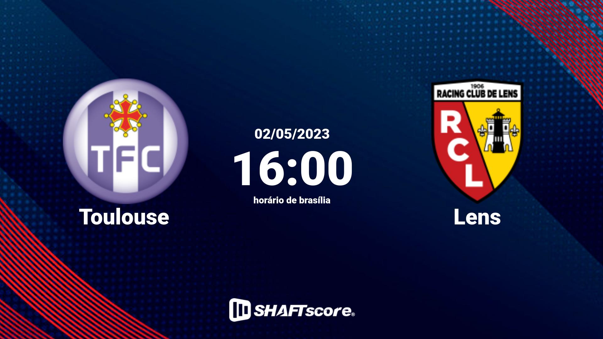 Estatísticas do jogo Toulouse vs Lens 02.05 16:00