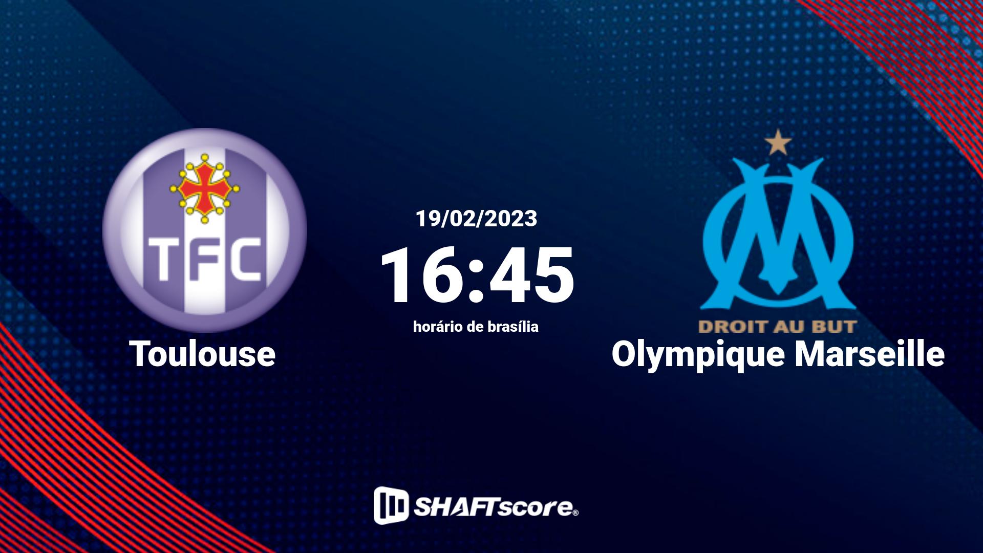 Estatísticas do jogo Toulouse vs Olympique Marseille 19.02 16:45