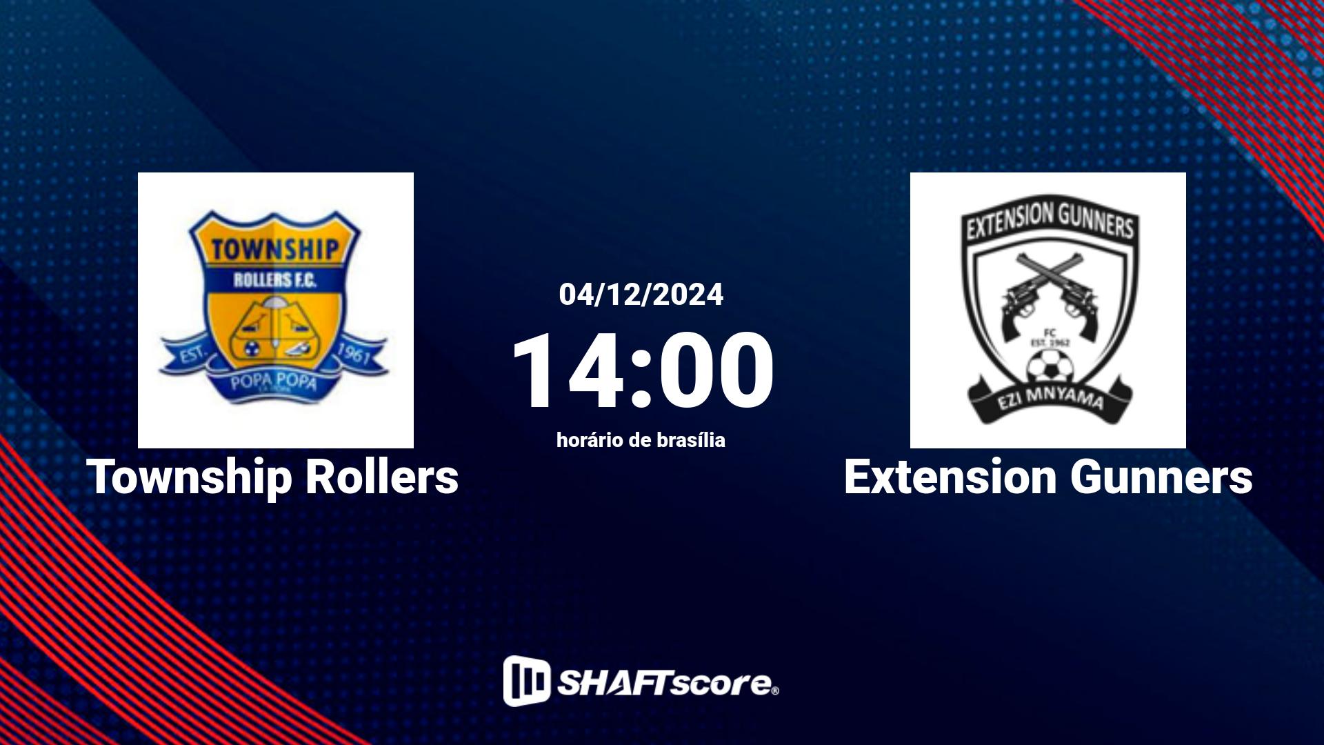 Estatísticas do jogo Township Rollers vs Extension Gunners 04.12 14:00