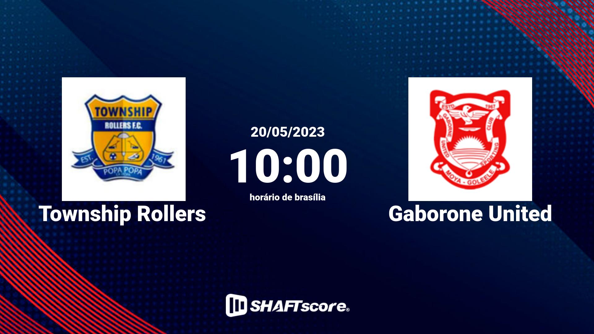 Estatísticas do jogo Township Rollers vs Gaborone United 20.05 10:00