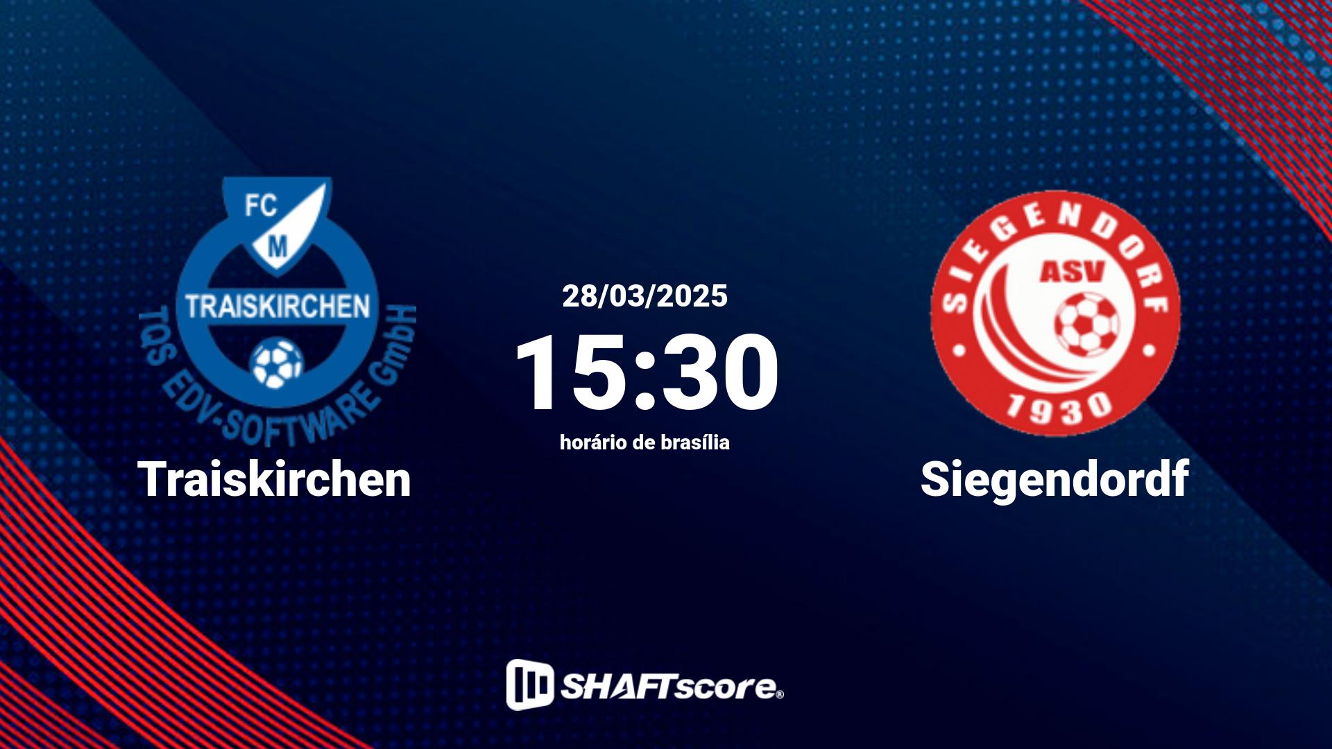 Estatísticas do jogo Traiskirchen vs Siegendordf 28.03 15:30