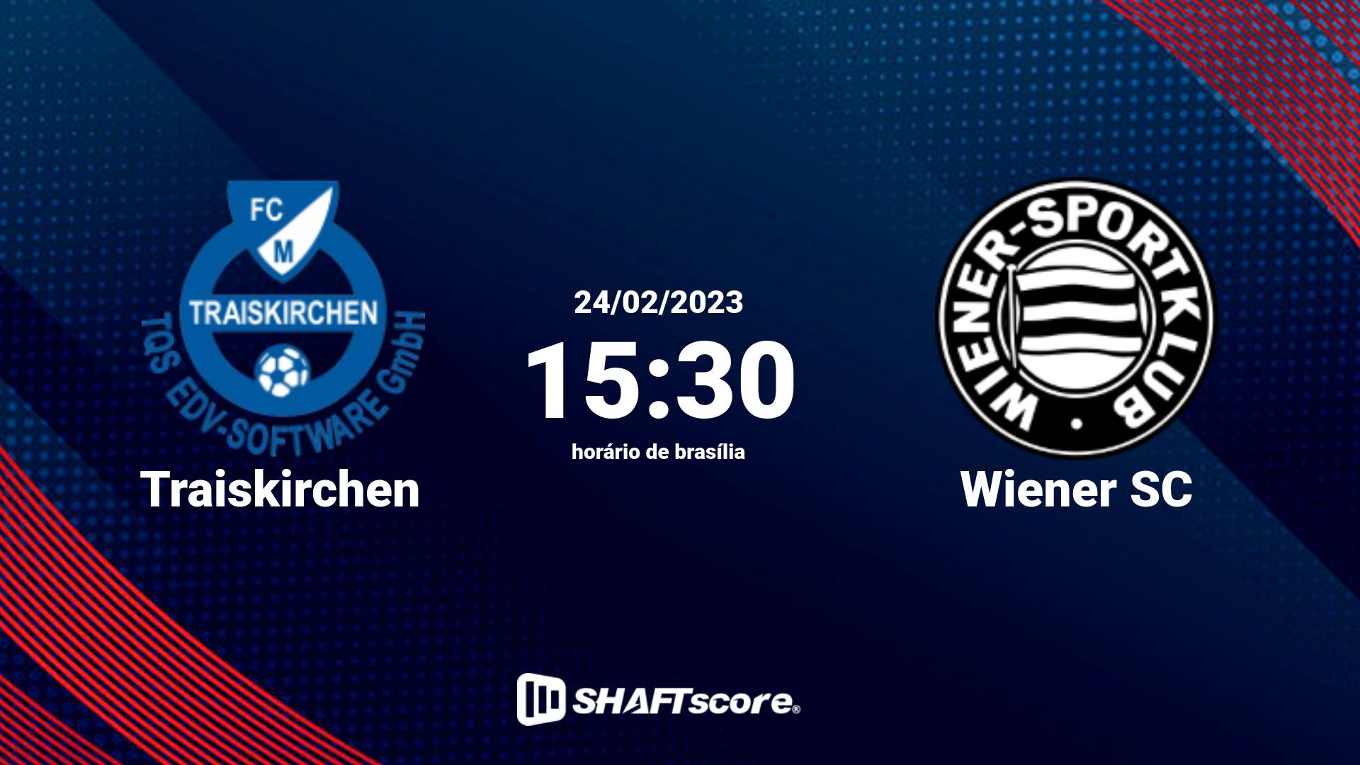 Estatísticas do jogo Traiskirchen vs Wiener SC 24.02 15:30