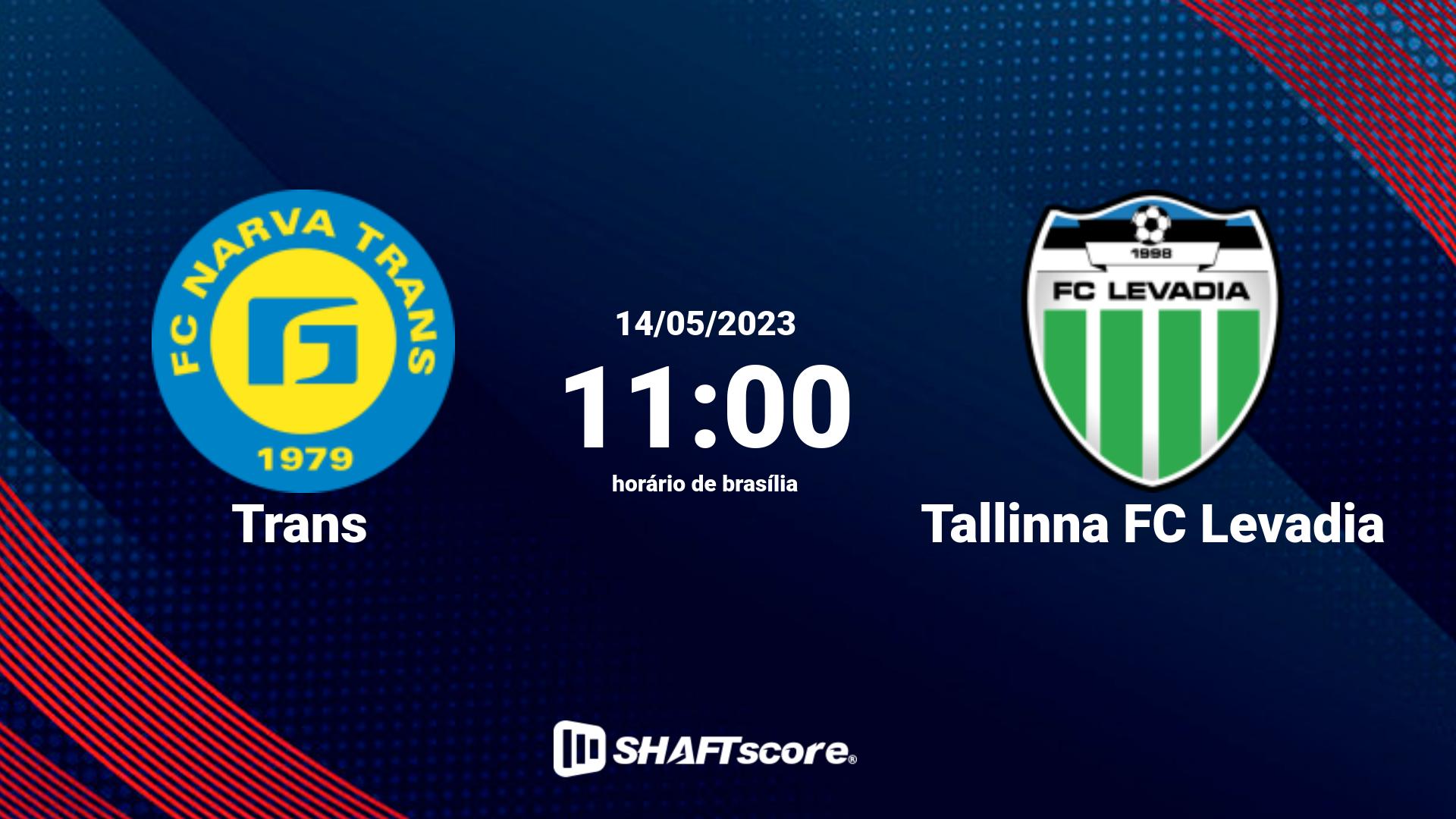 Estatísticas do jogo Trans vs Tallinna FC Levadia 14.05 11:00