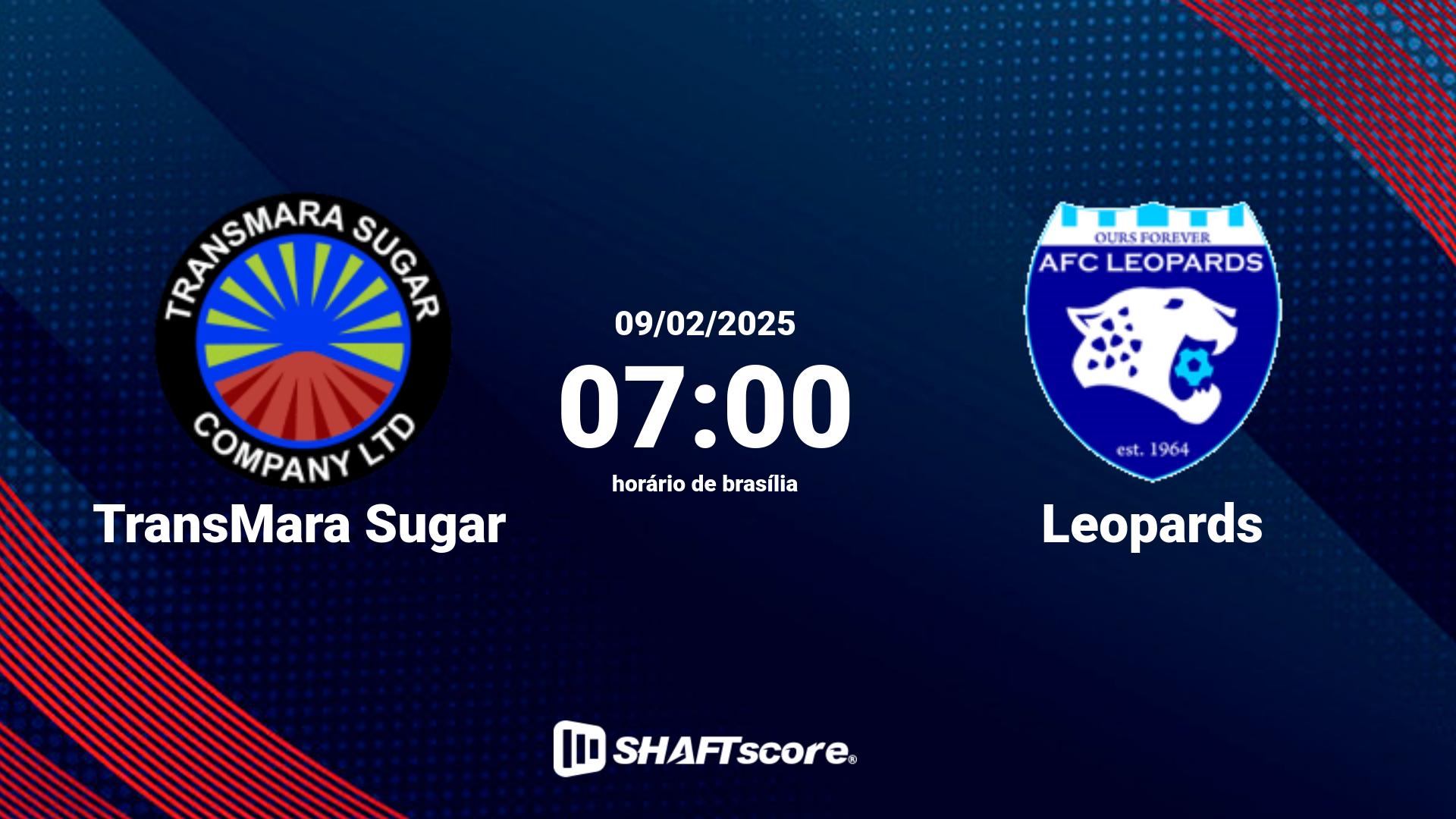 Estatísticas do jogo TransMara Sugar vs Leopards 09.02 07:00