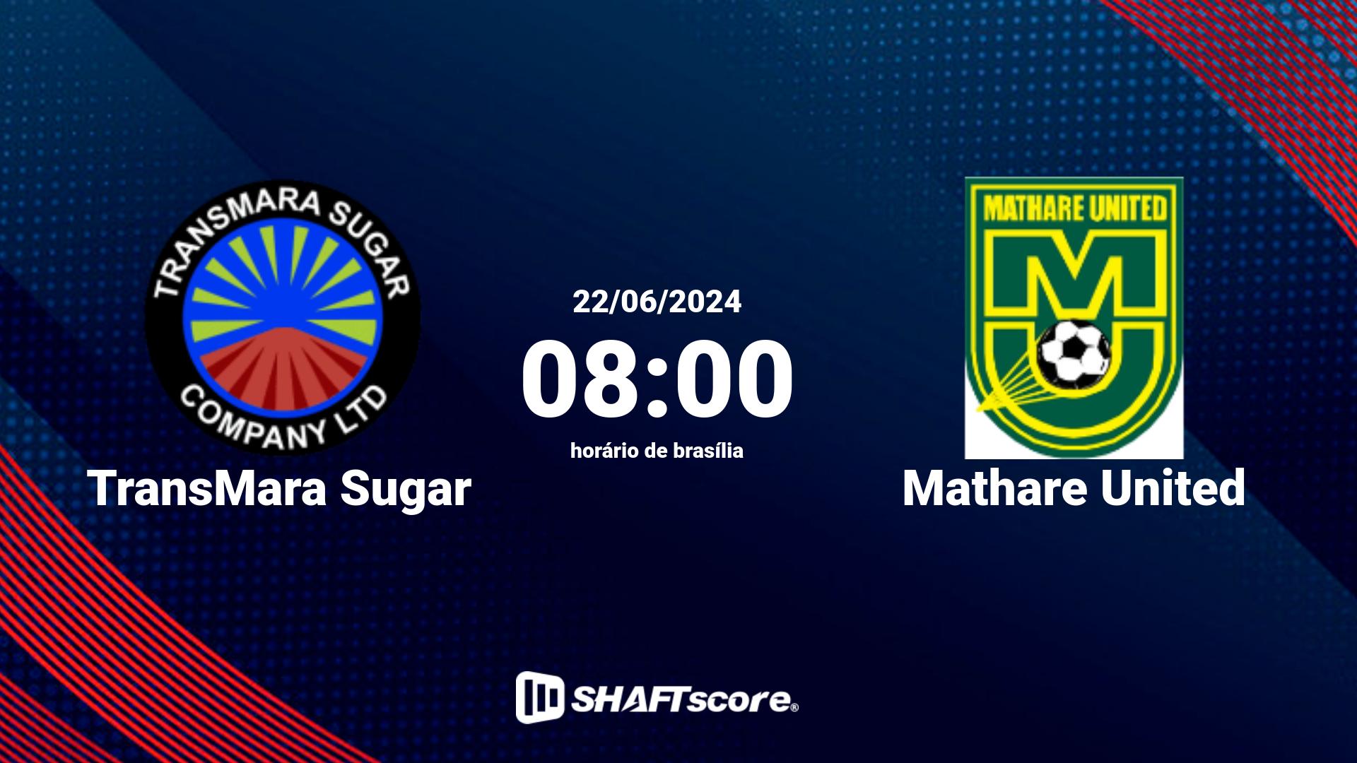 Estatísticas do jogo TransMara Sugar vs Mathare United 22.06 08:00