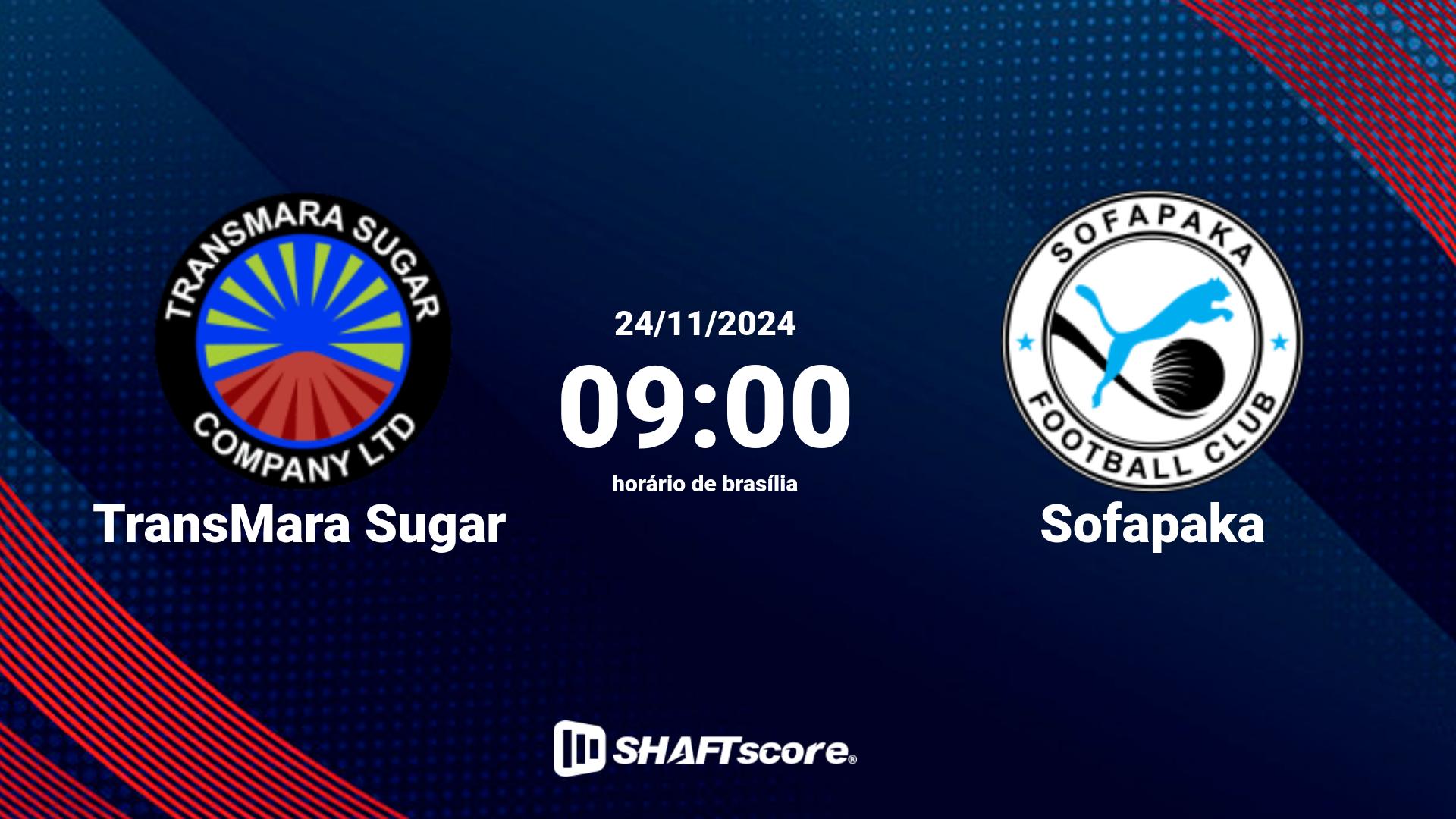 Estatísticas do jogo TransMara Sugar vs Sofapaka 24.11 09:00