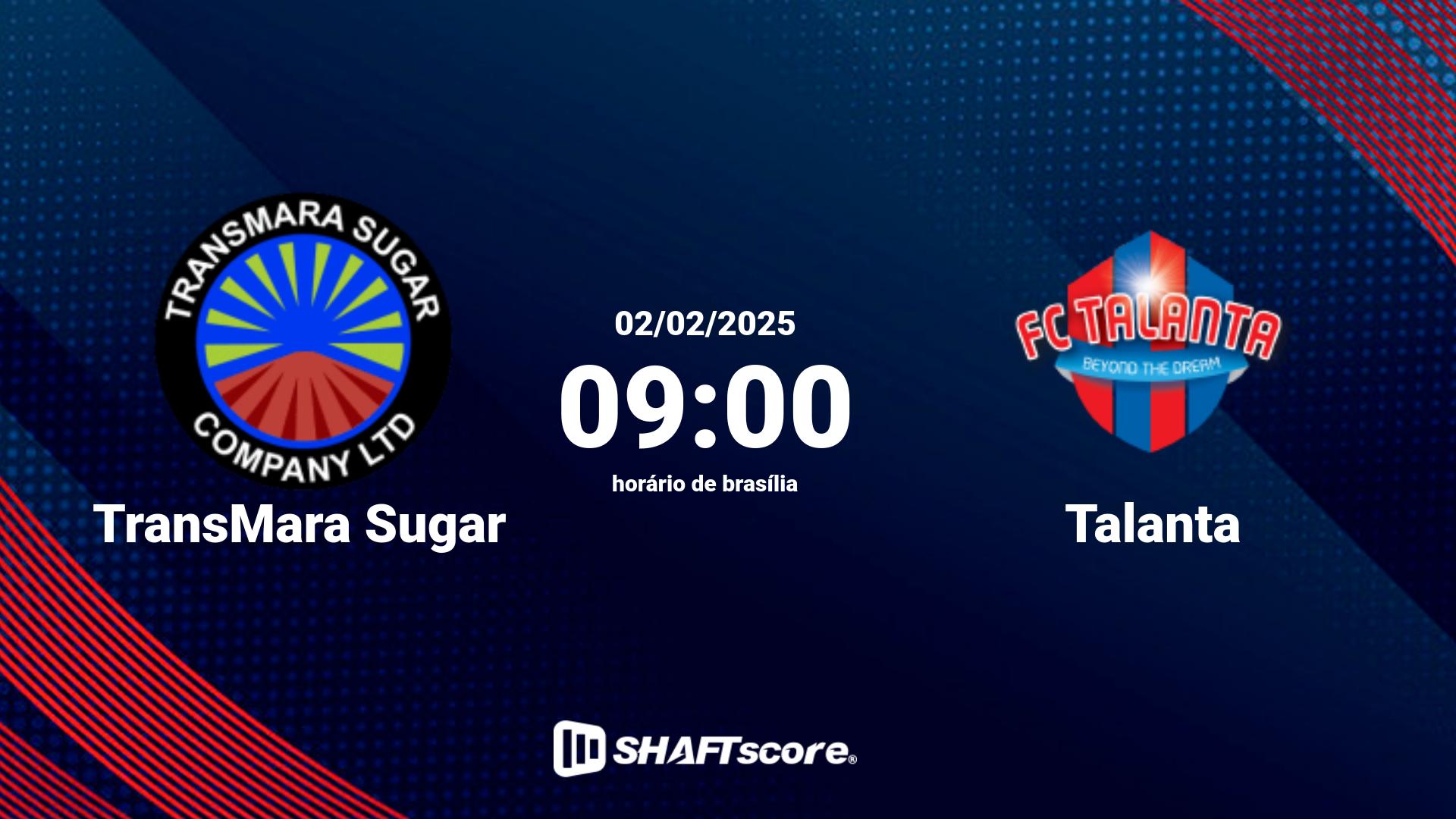 Estatísticas do jogo TransMara Sugar vs Talanta 02.02 09:00