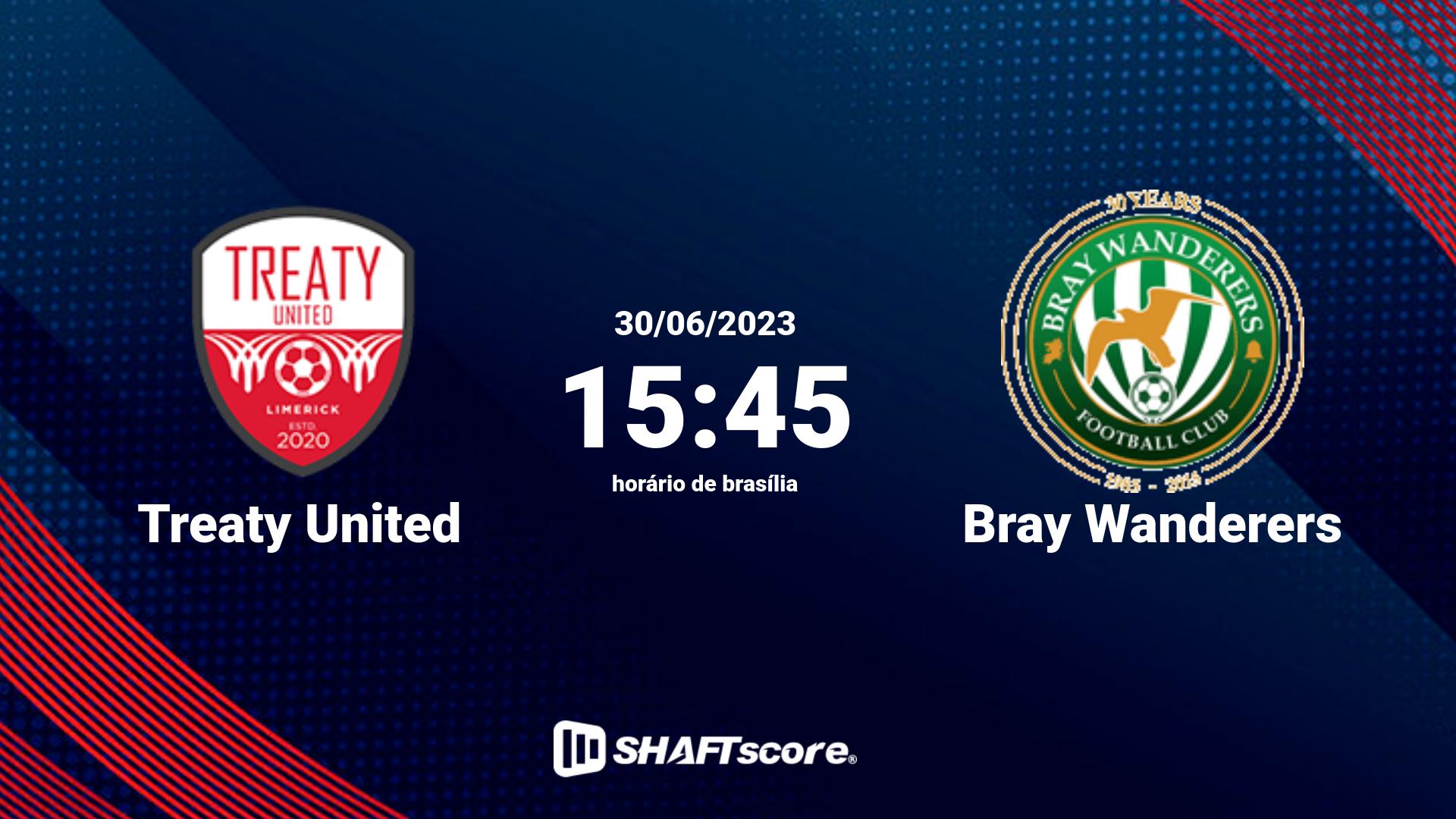 Estatísticas do jogo Treaty United vs Bray Wanderers 30.06 15:45