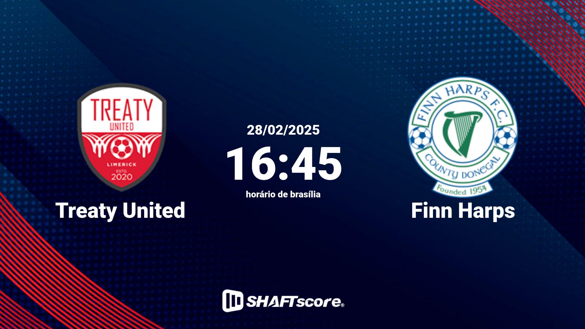 Estatísticas do jogo Treaty United vs Finn Harps 28.02 16:45