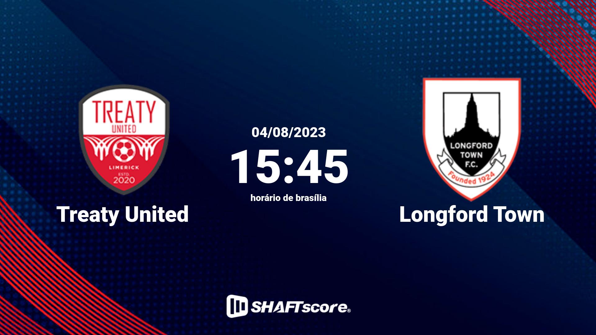 Estatísticas do jogo Treaty United vs Longford Town 04.08 15:45