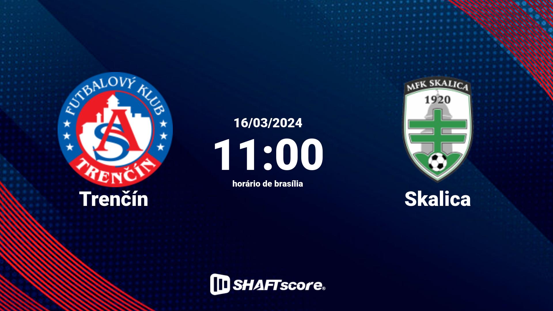 Estatísticas do jogo Trenčín vs Skalica 16.03 11:00