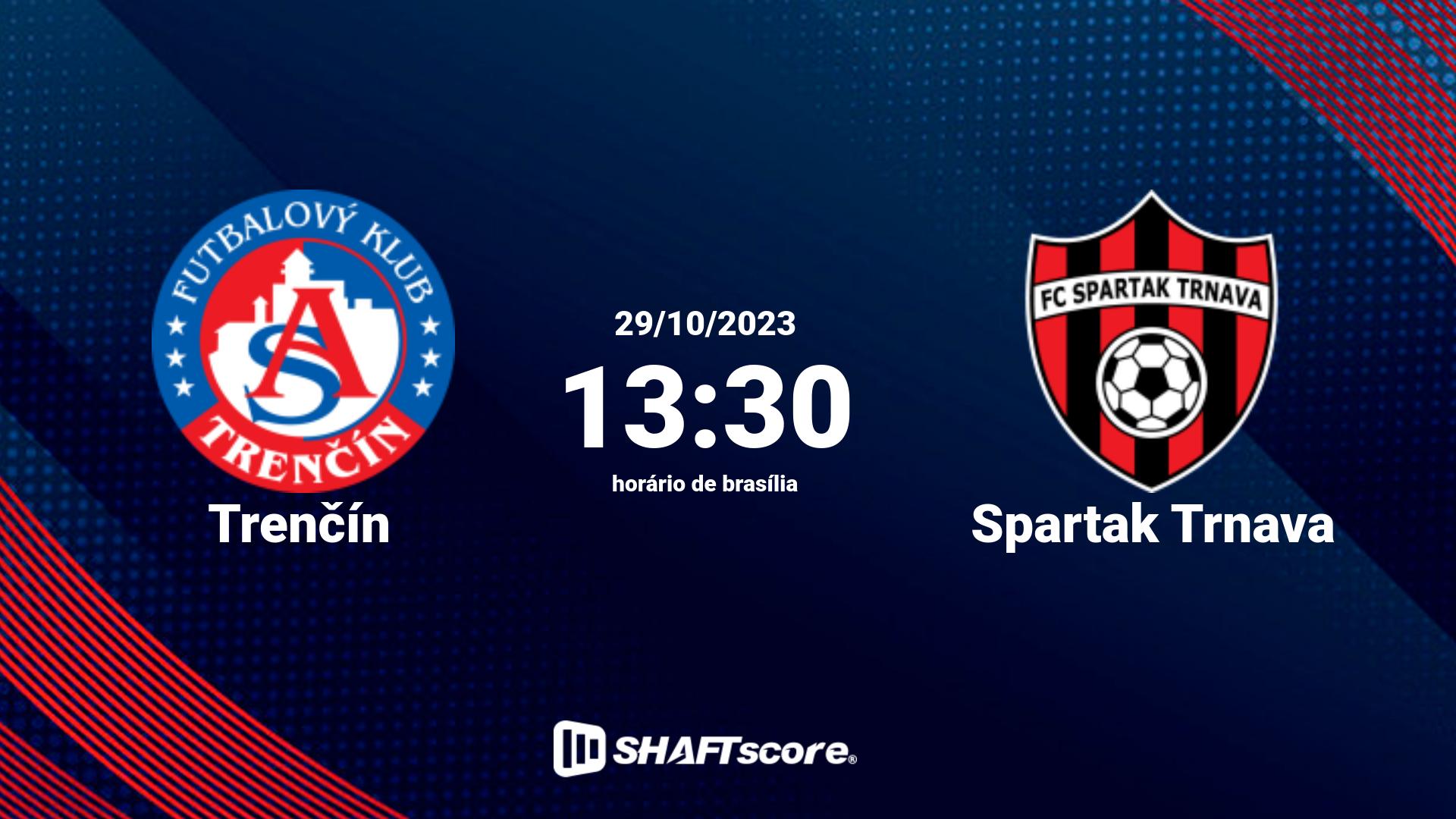 Estatísticas do jogo Trenčín vs Spartak Trnava 29.10 13:30