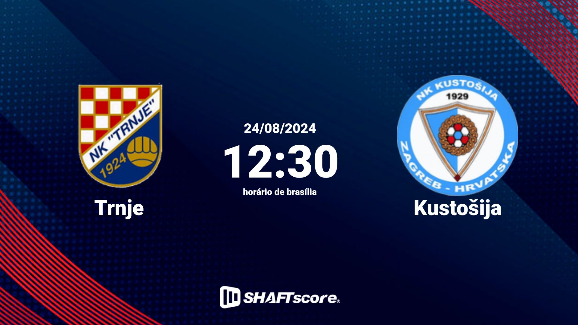 Estatísticas do jogo Trnje vs Kustošija 24.08 12:30