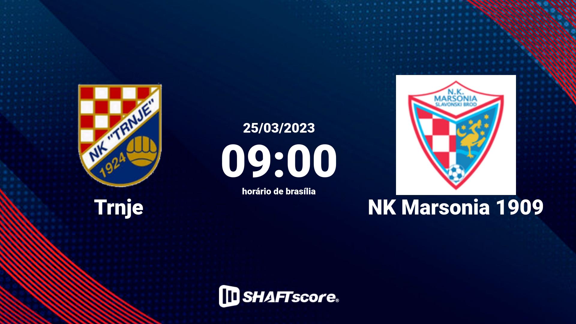 Estatísticas do jogo Trnje vs NK Marsonia 1909 25.03 09:00